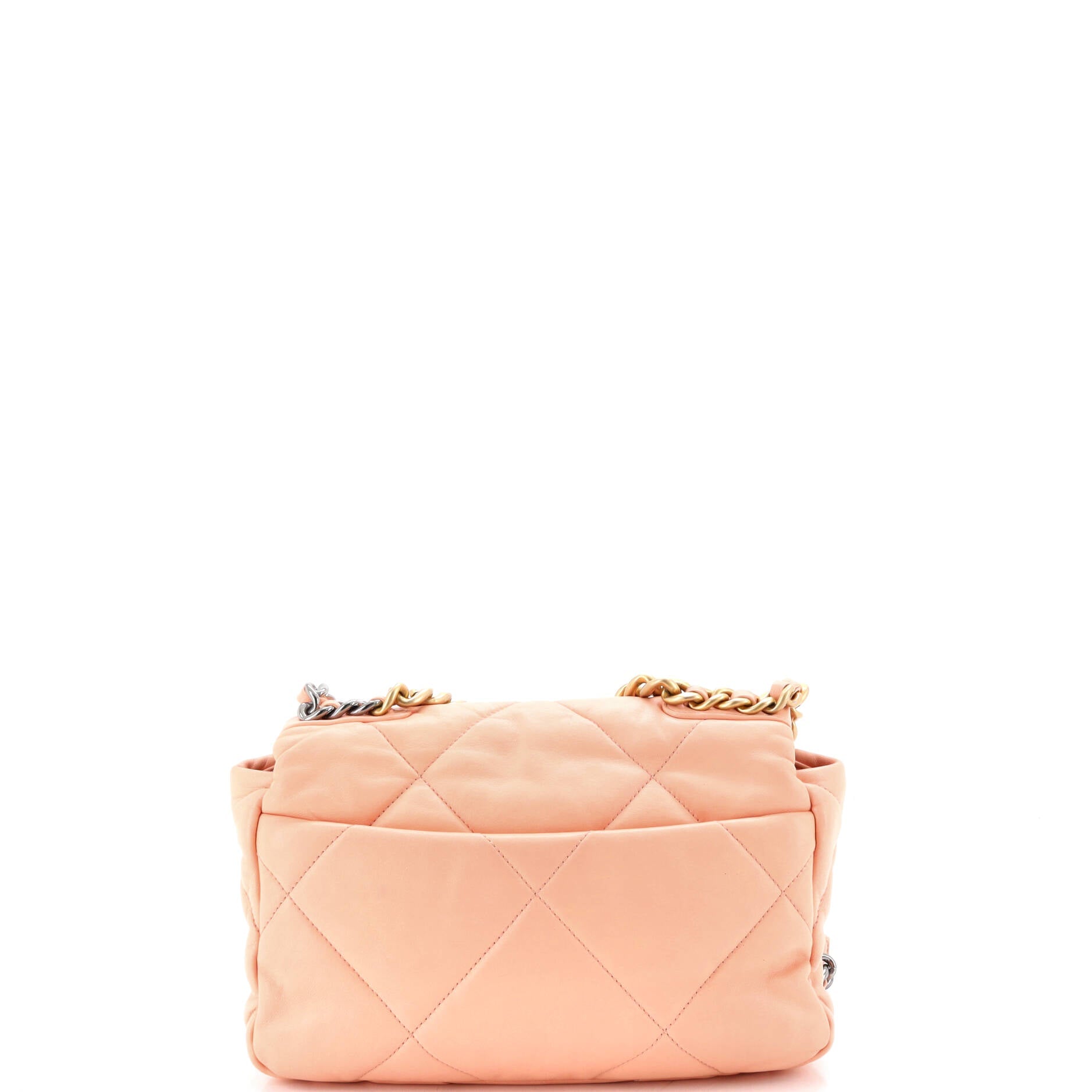 19 Flap Bag Quilted Leather Medium