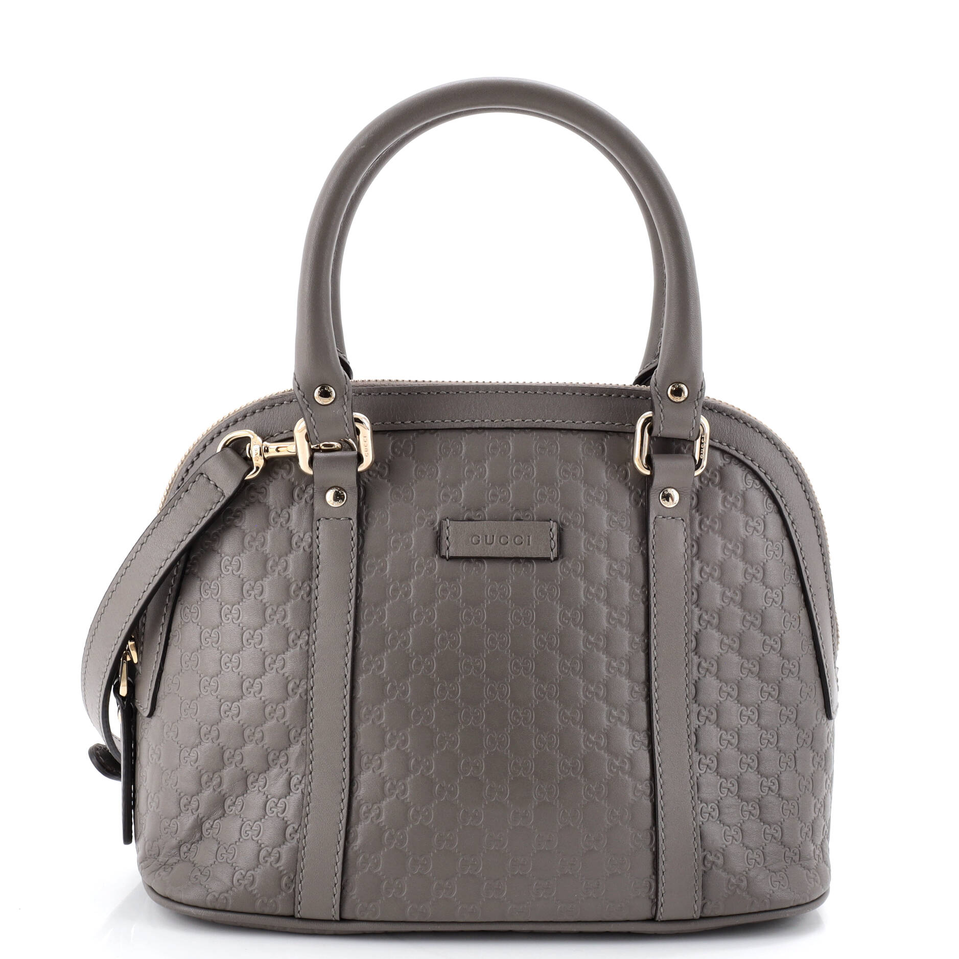Convertible Dome Satchel Microguccissima Leather Mini