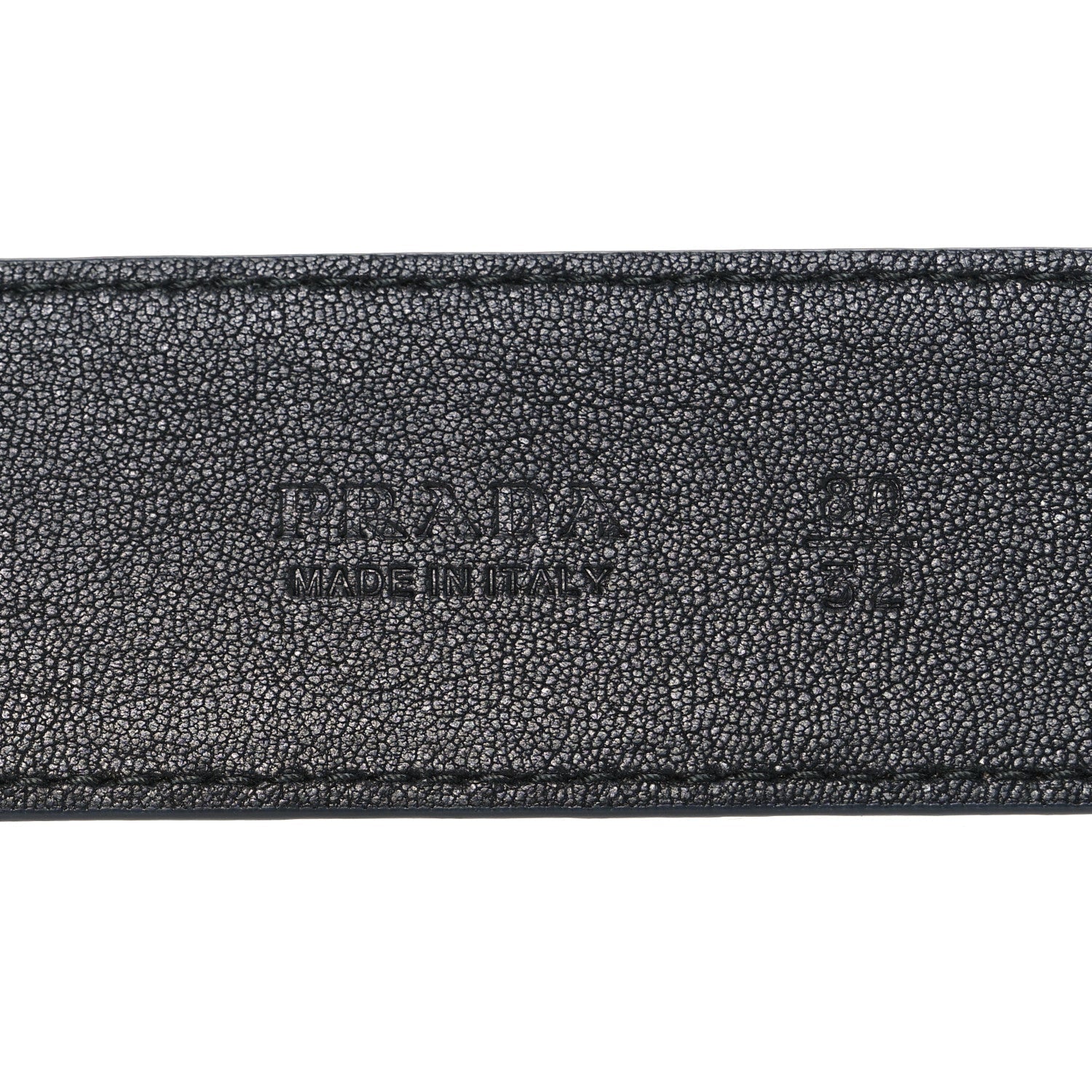 Nappa Square Buckle Belt 80 32 Black