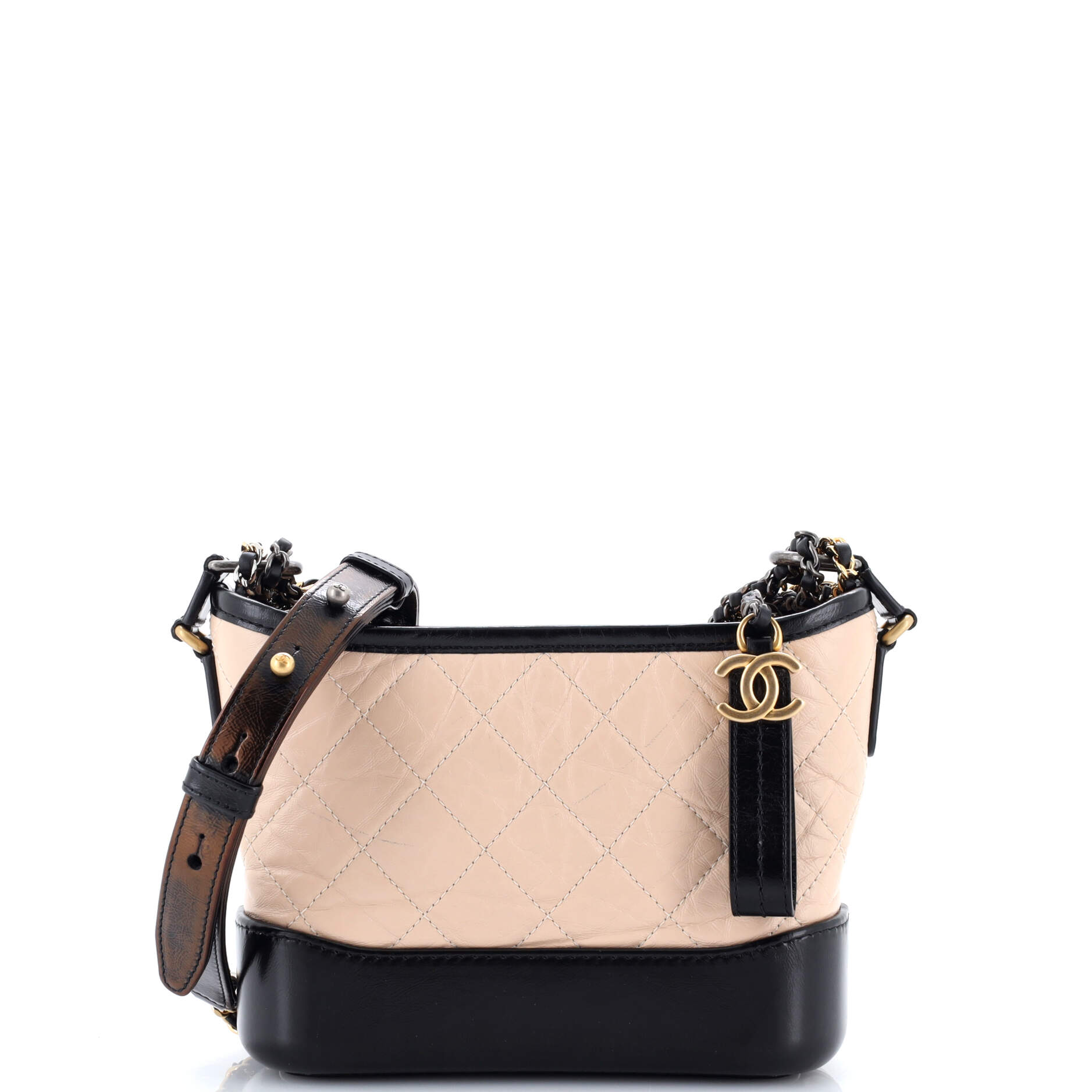 Gabrielle Hobo Quilted Aged Calfskin Small