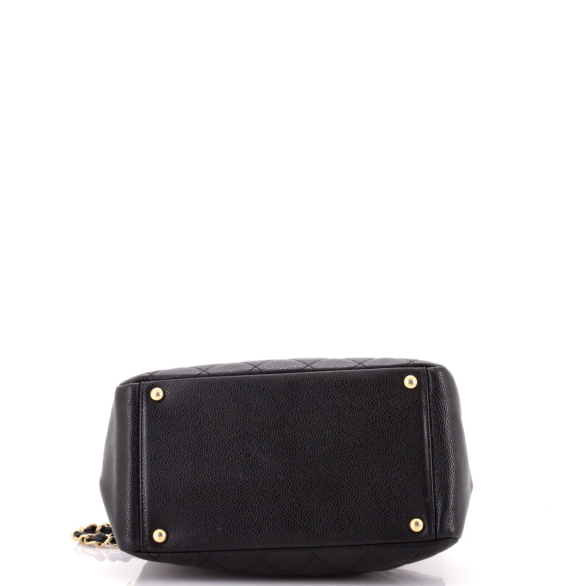 Petite Timeless Tote Quilted Caviar