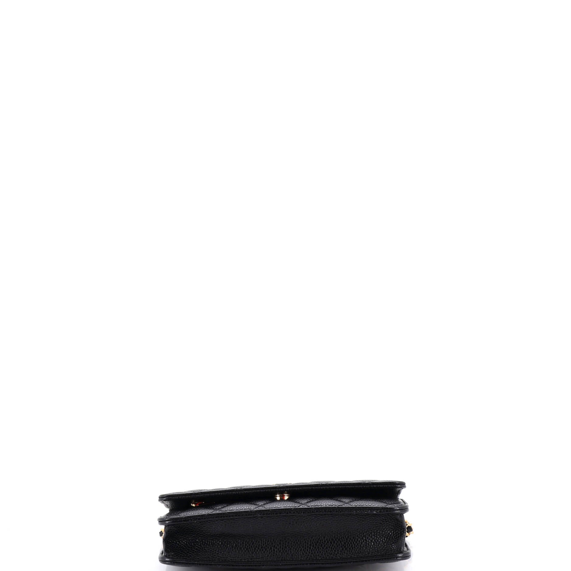 Wallet on Chain Quilted Caviar