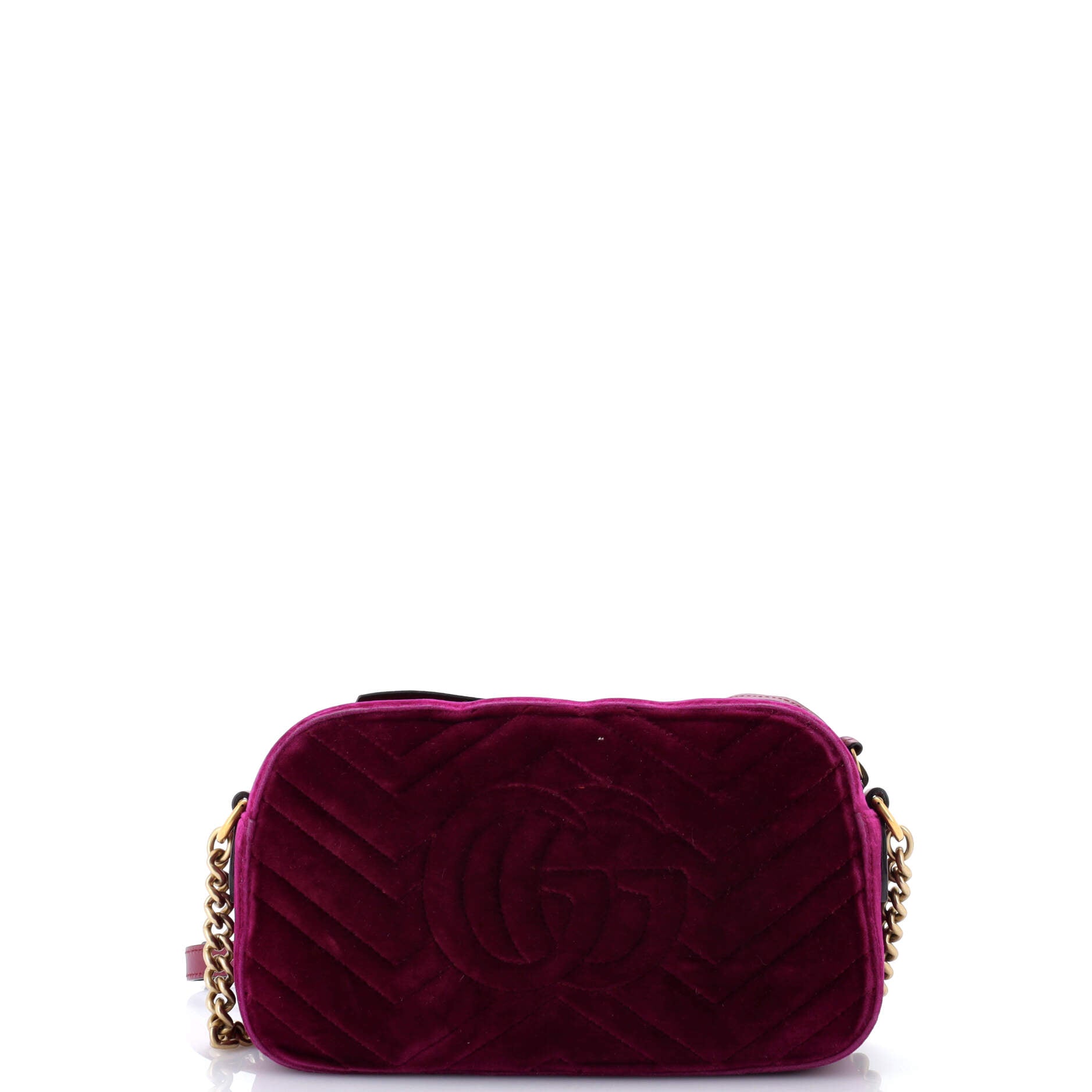 GG Marmont Shoulder Bag Matelasse Velvet Small