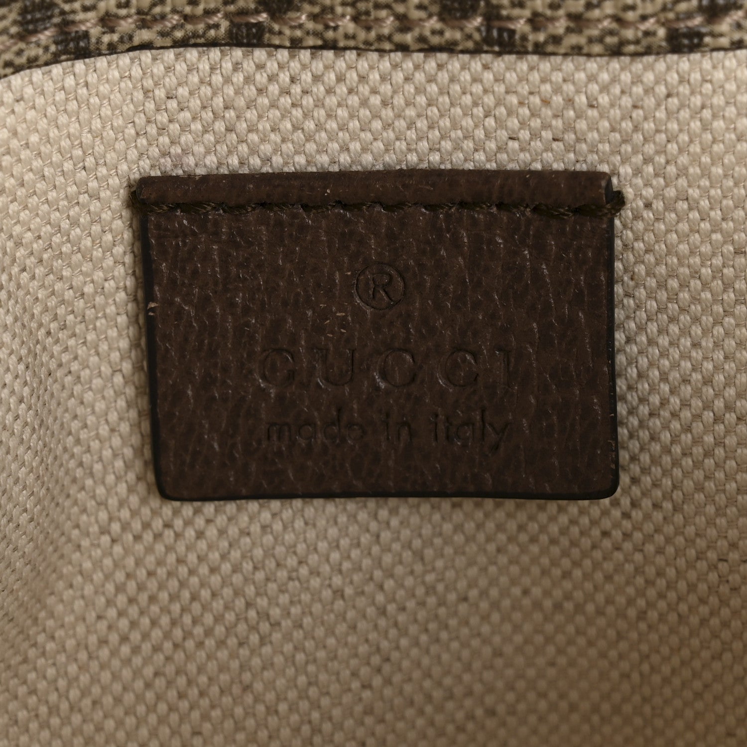 GG Supreme Monogram Neo Vintage Web Belt Bag Brown