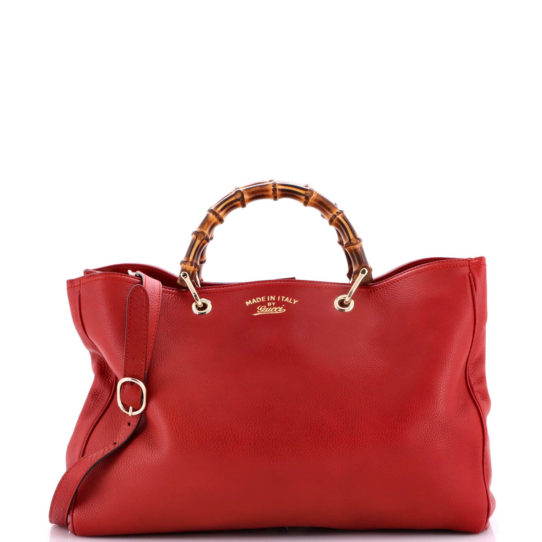 Bamboo Shopper Tote Leather Large