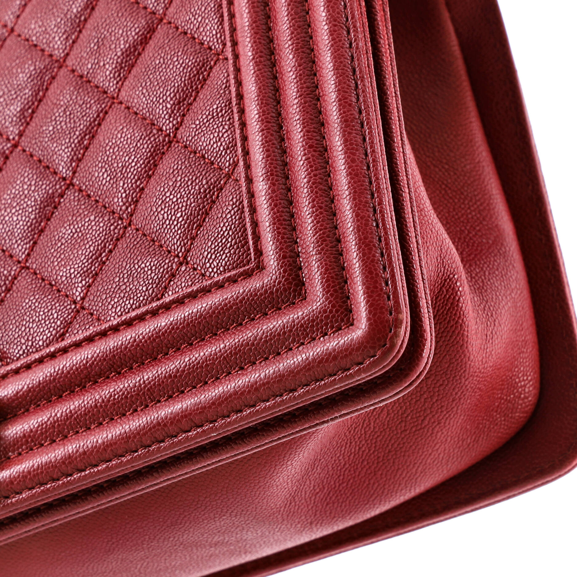 Boy Flap Bag Quilted Caviar Old Medium