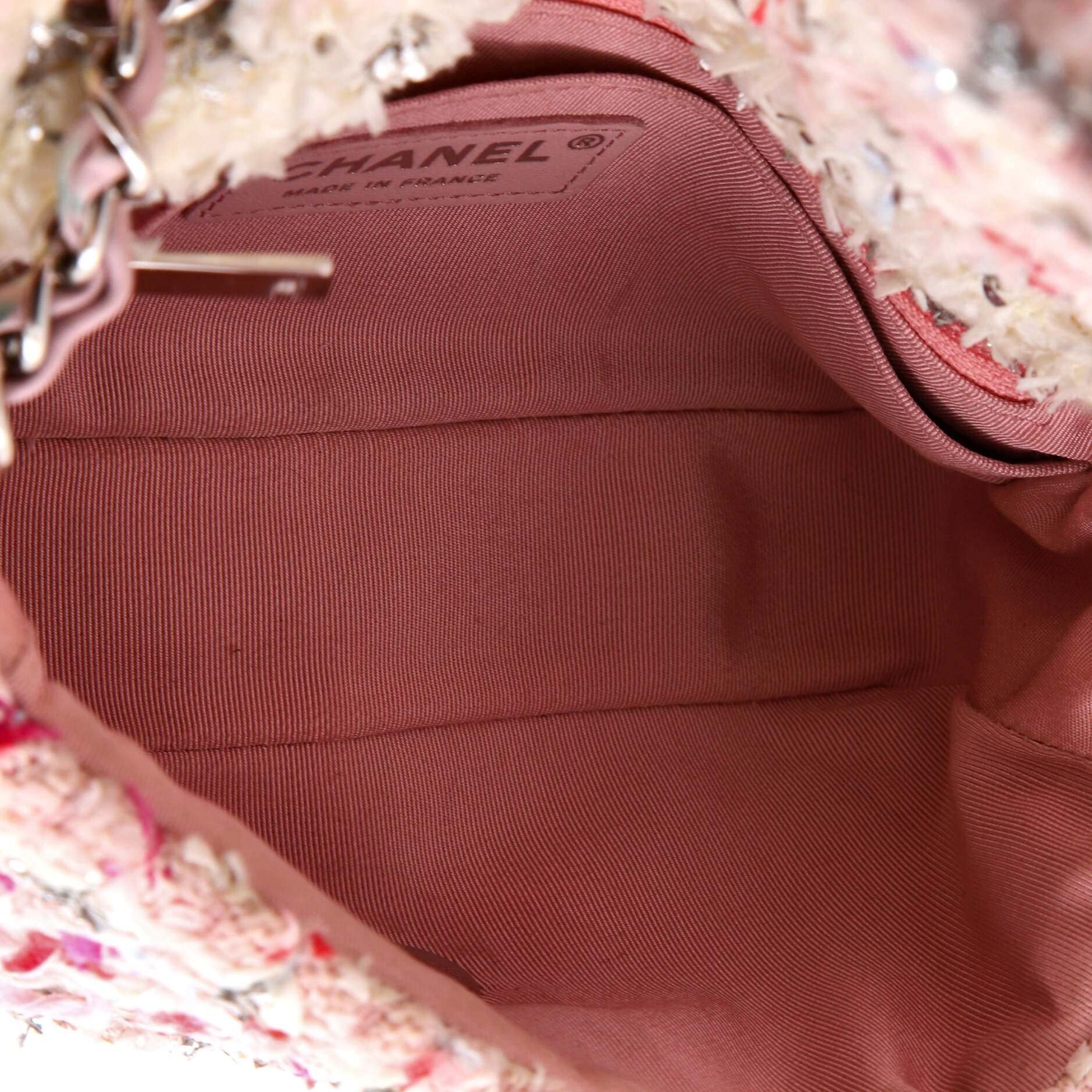 Classic Single Flap Bag Quilted Tweed and Ribbon Mini