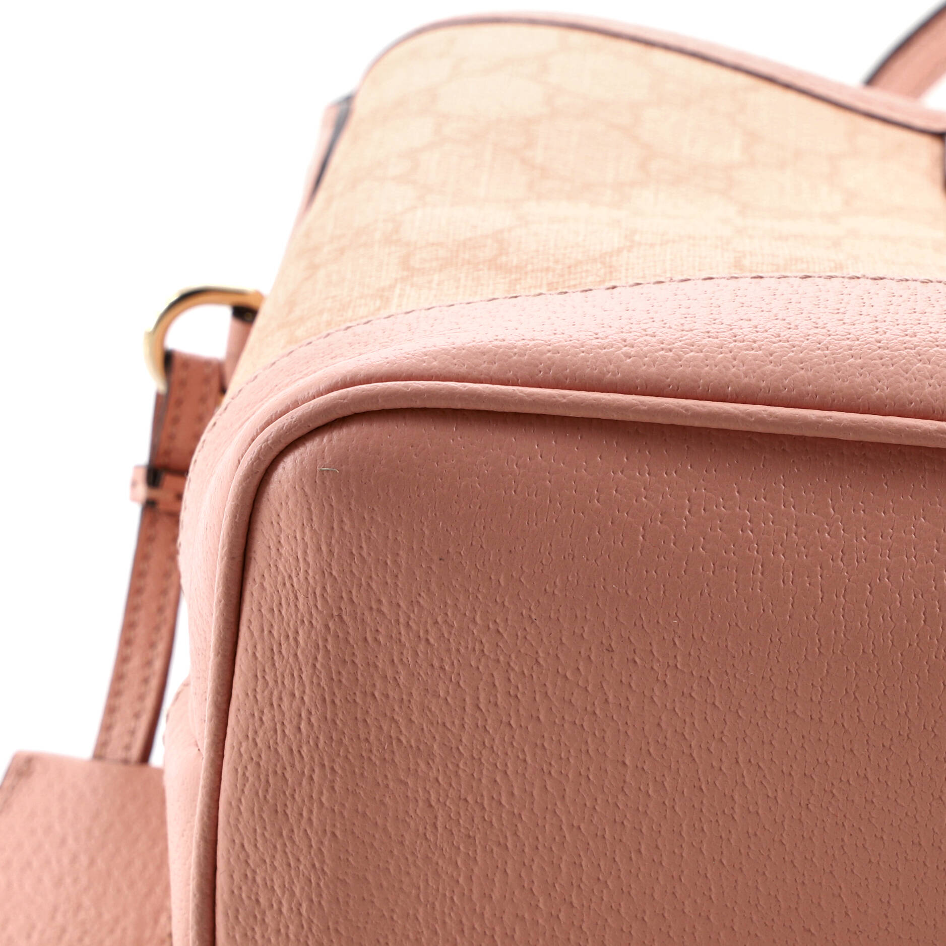 Ophidia Open Bucket Bag GG Coated Canvas with Leather Small