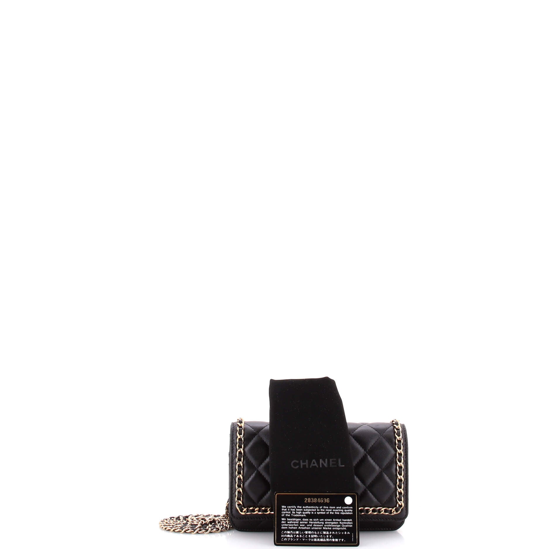 Chain Around Wallet on Chain Quilted Lambskin