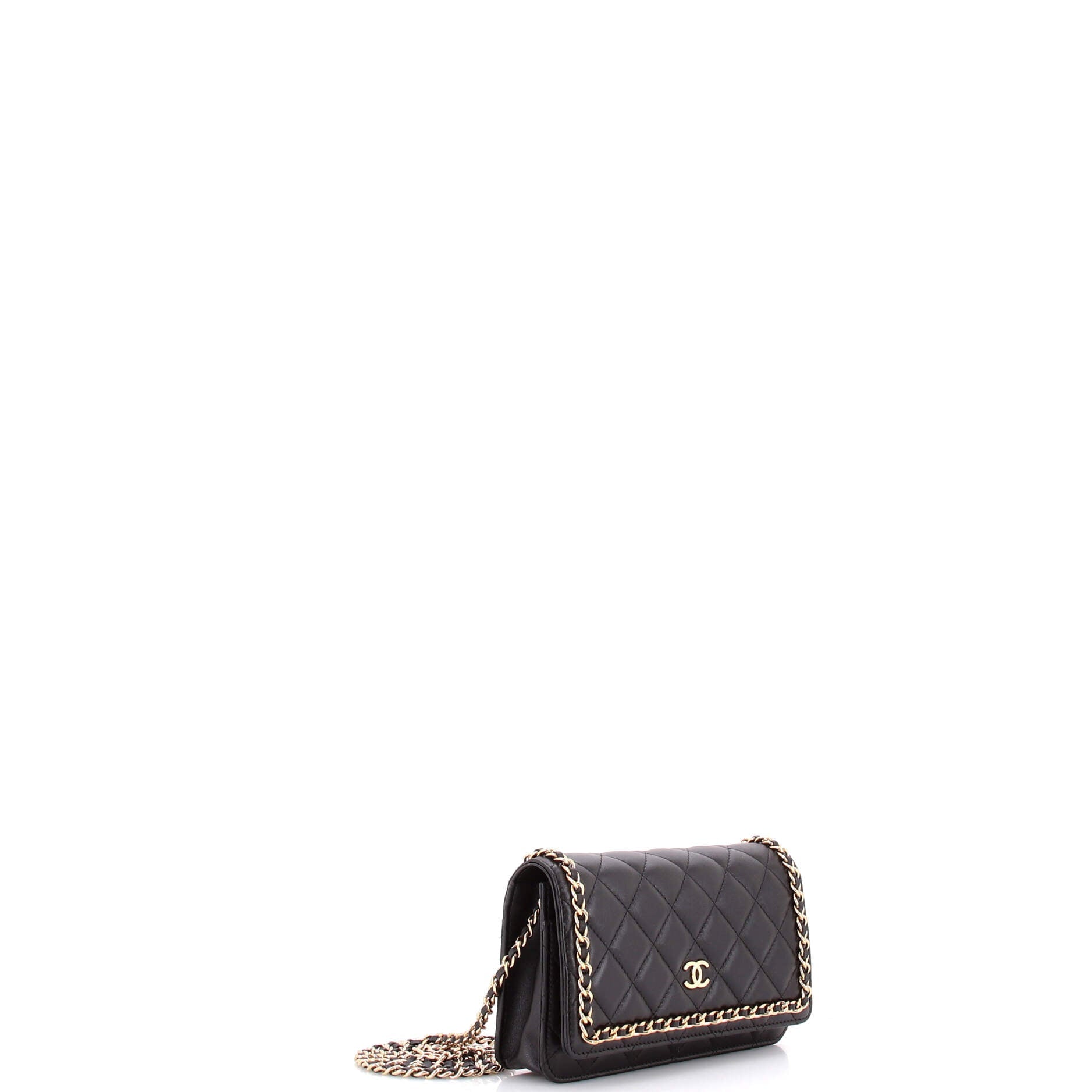 Chain Around Wallet on Chain Quilted Lambskin