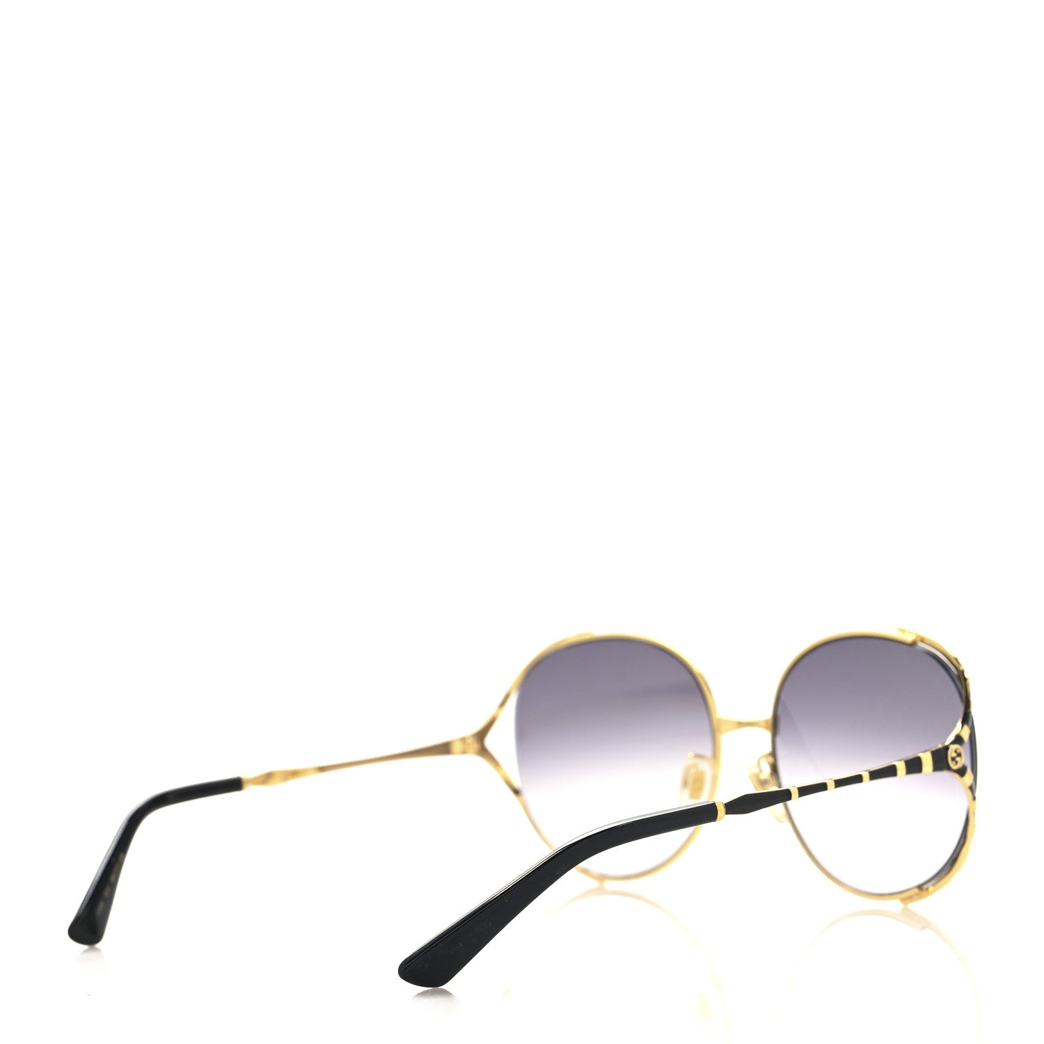 Metal Round Frame GG0595S Sunglasses Gold Brown