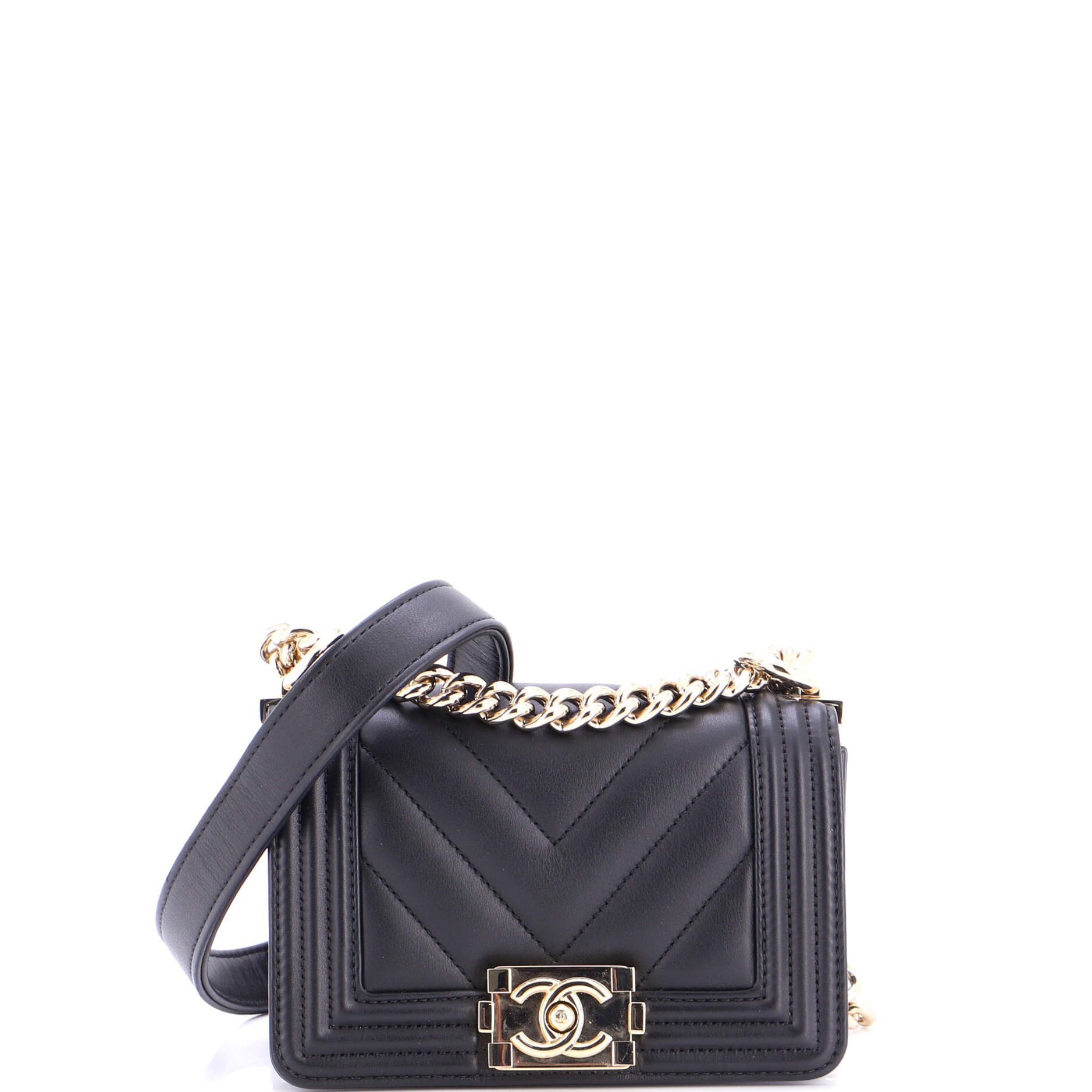 Boy Flap Bag Chevron Lambskin Mini