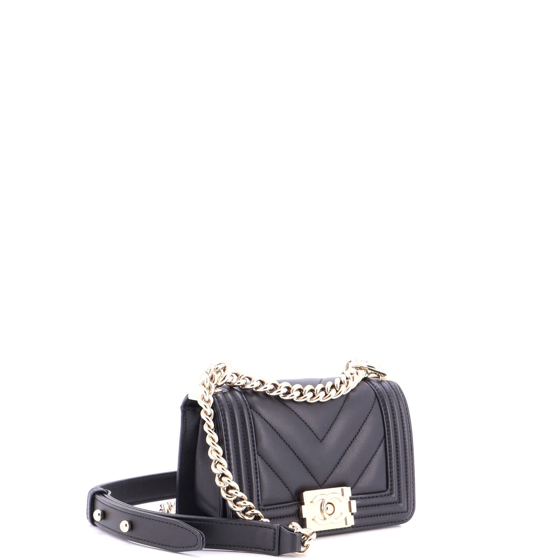 Boy Flap Bag Chevron Lambskin Mini
