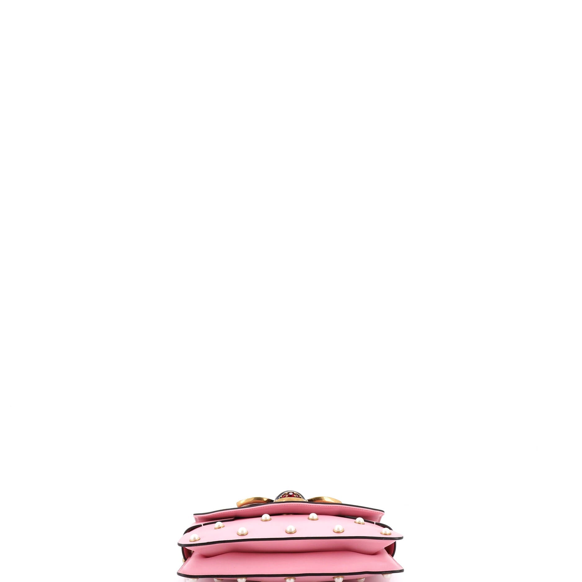 Broadway Pearly Bee Shoulder Bag Embellished Leather Mini