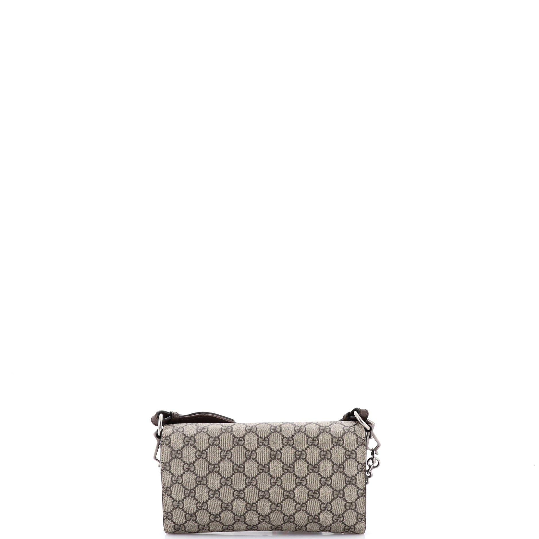 Dionysus East-West Flap Bag GG Coated Canvas Small