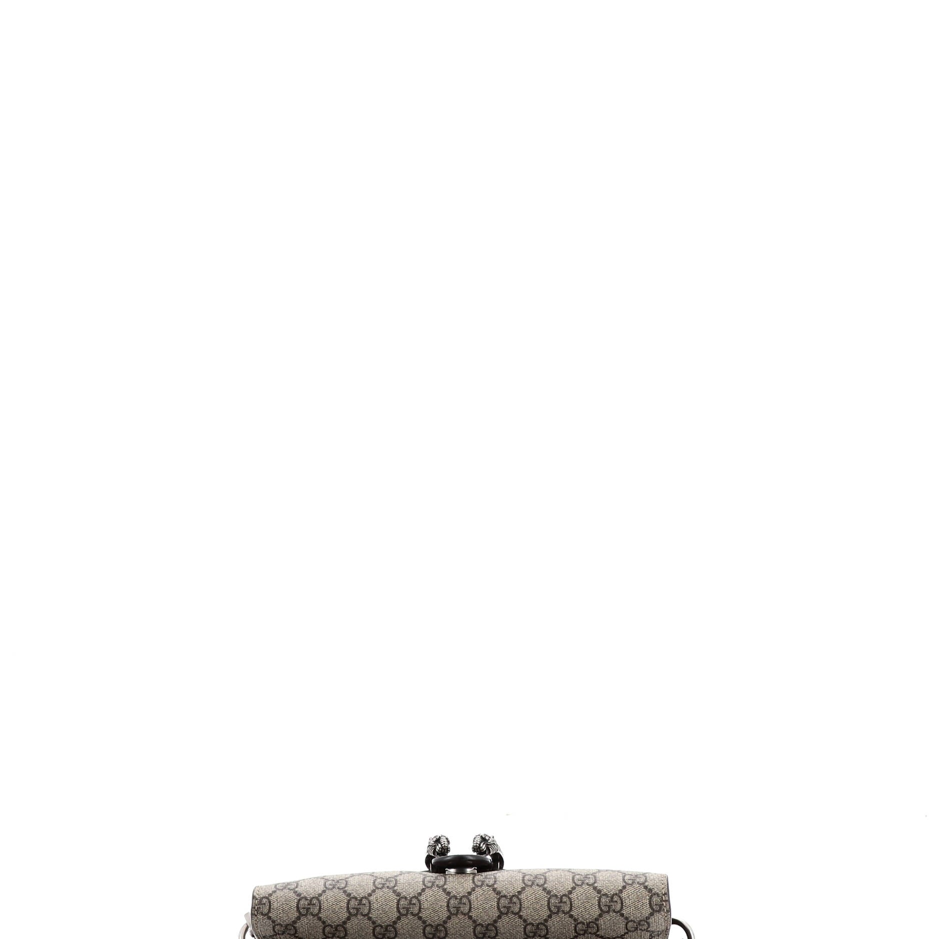 Dionysus East-West Flap Bag GG Coated Canvas Small