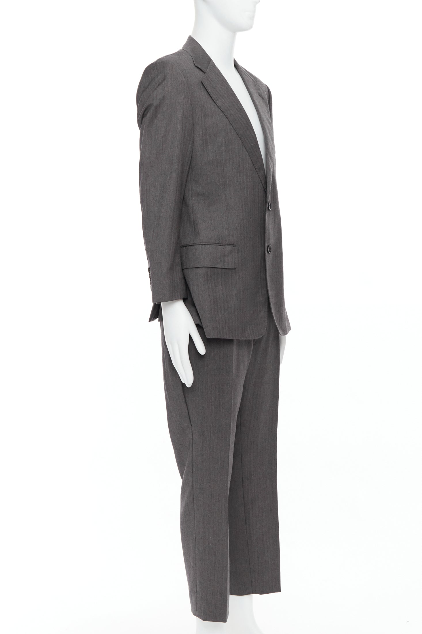 Men's Gucci Vintage Stripe Cropped Sleeve Blazer Suit
