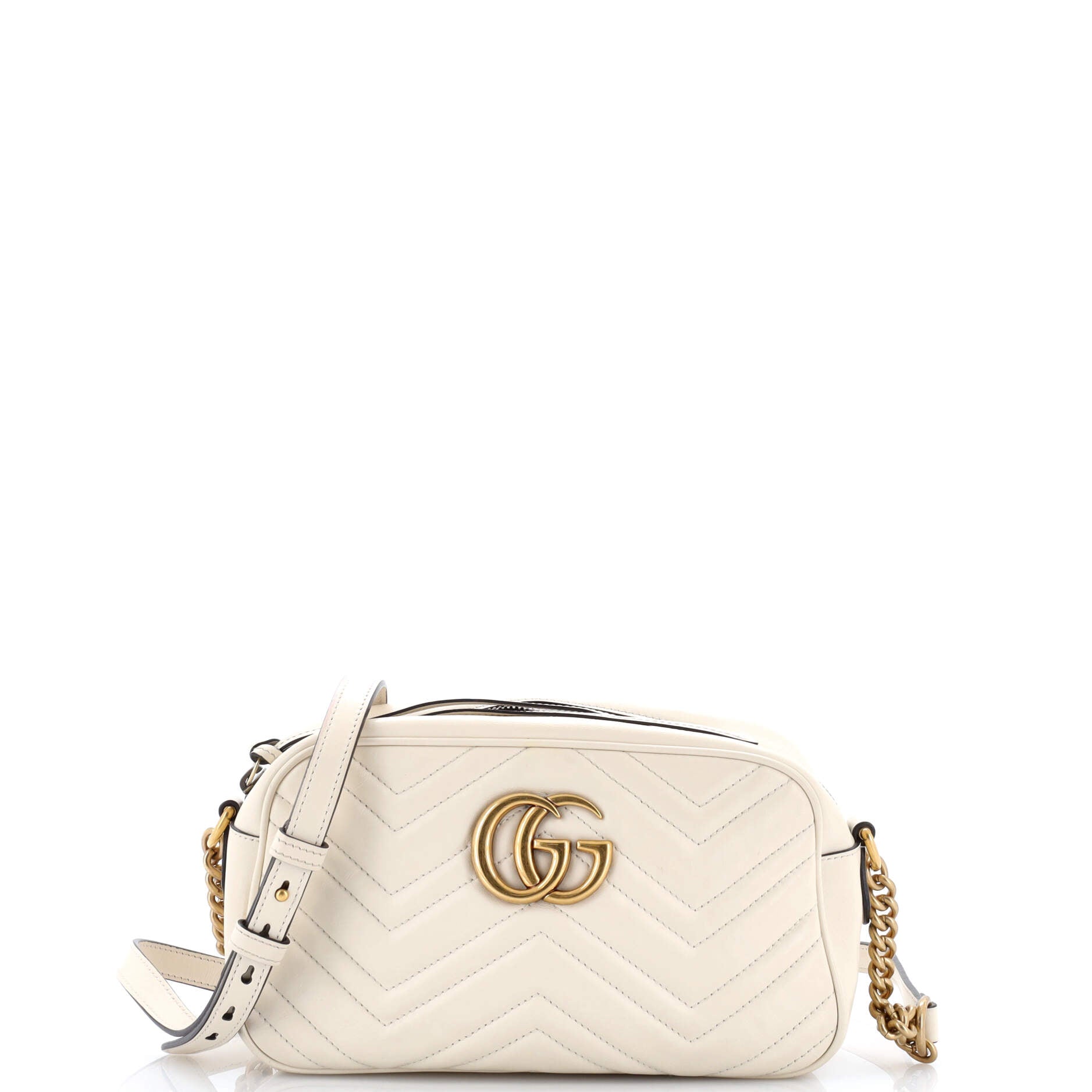 GG Marmont Monochrome Shoulder Bag Matelasse Leather Small