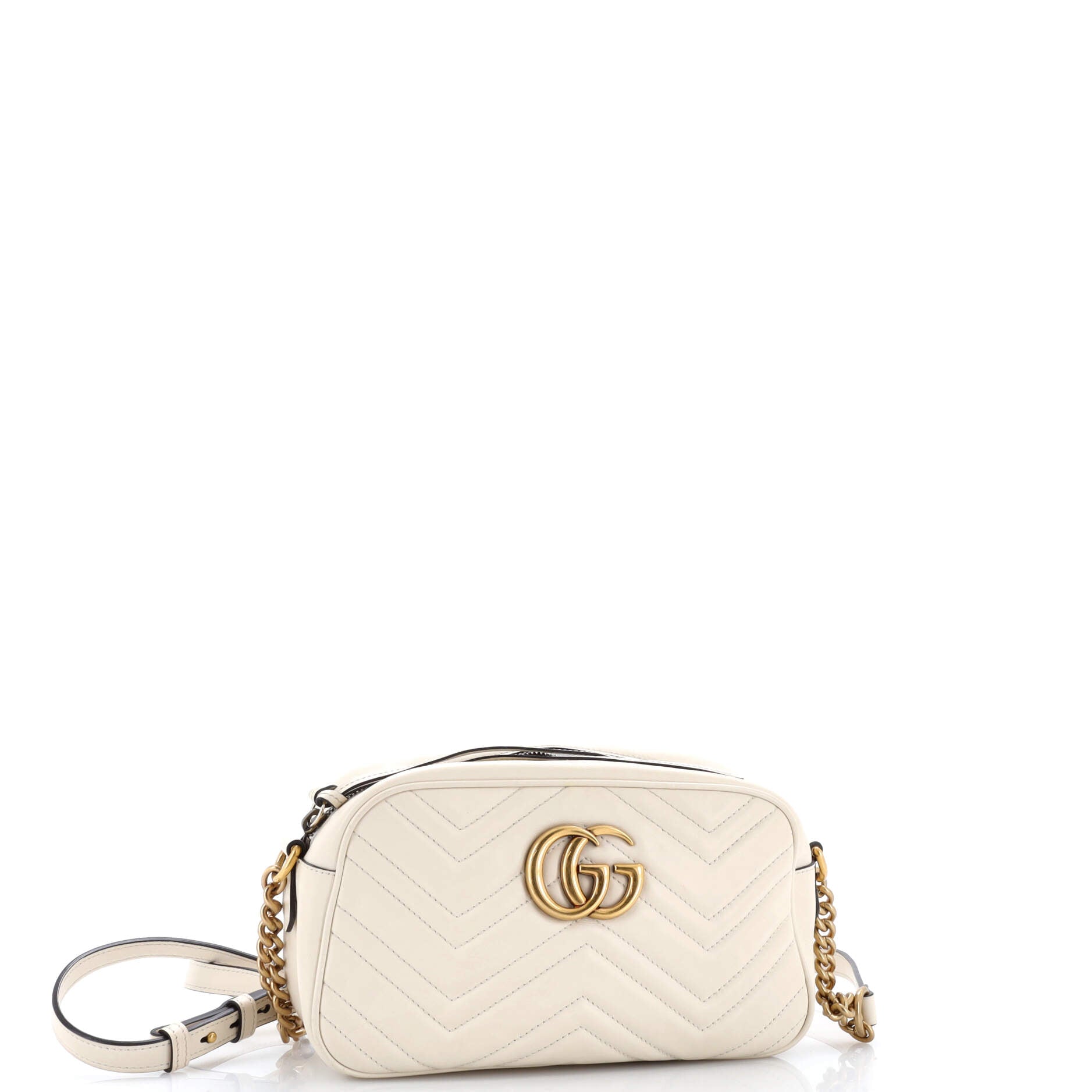 GG Marmont Monochrome Shoulder Bag Matelasse Leather Small