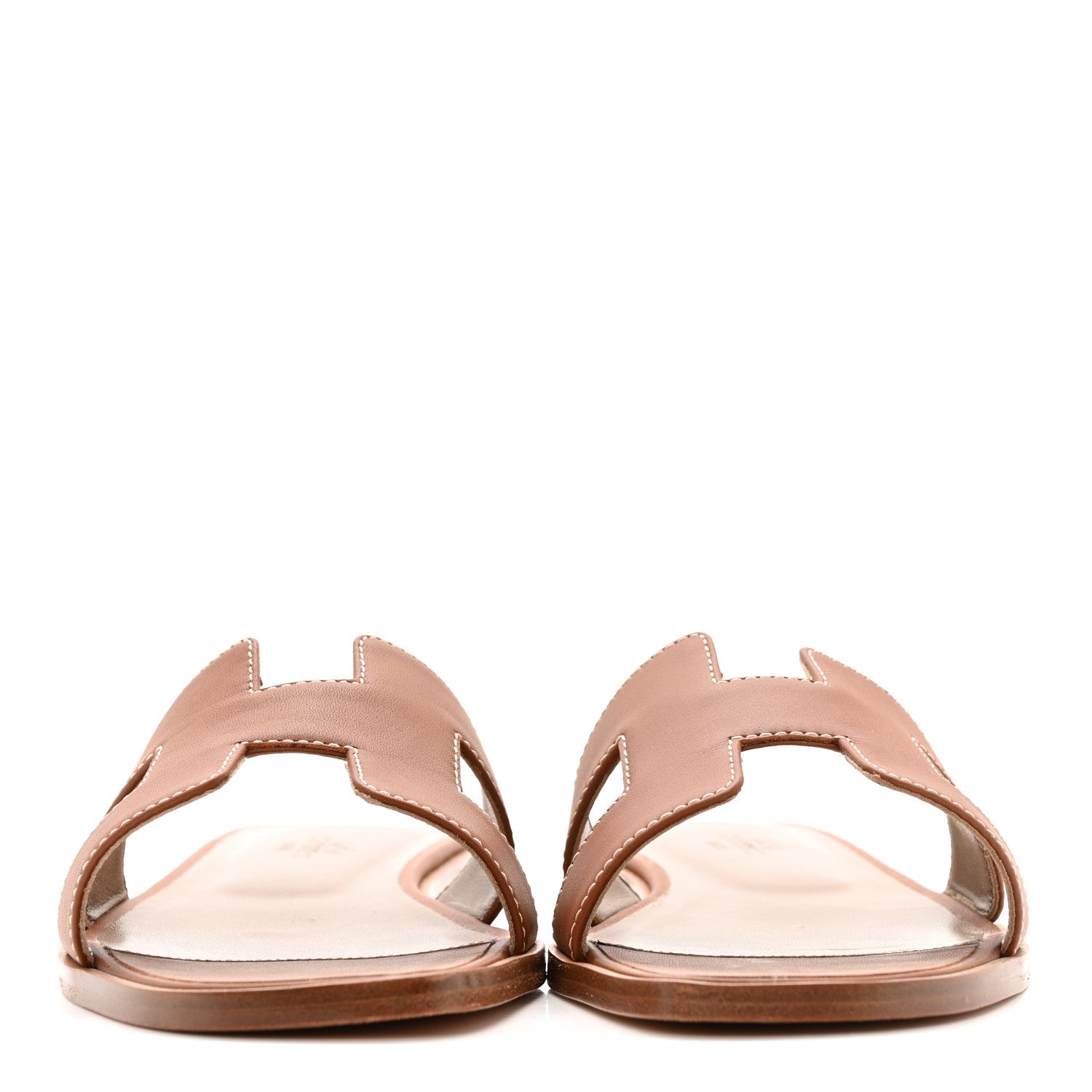 Box Calfskin Oran Sandals 37.5 Gold