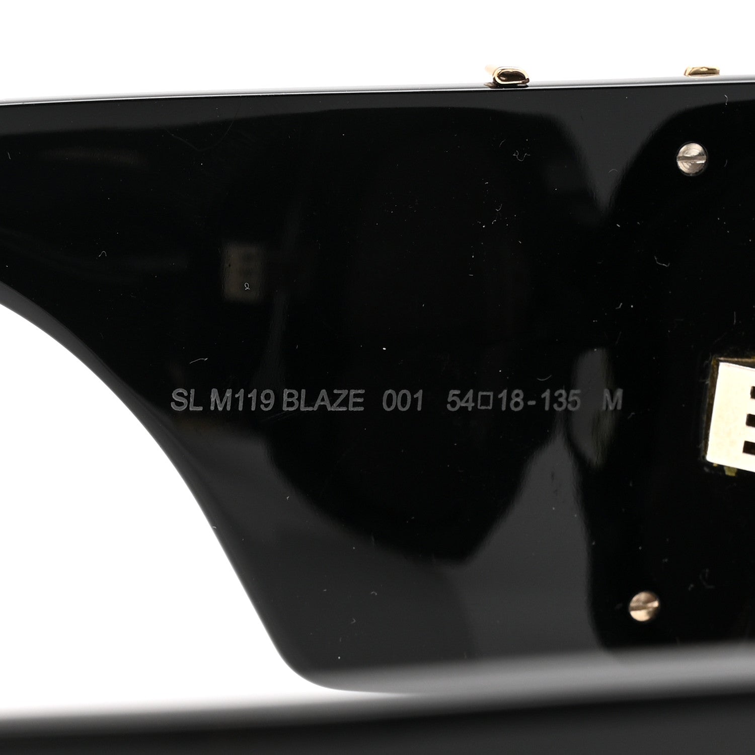 Acetate Blaze Sunglasses SL M119 Black