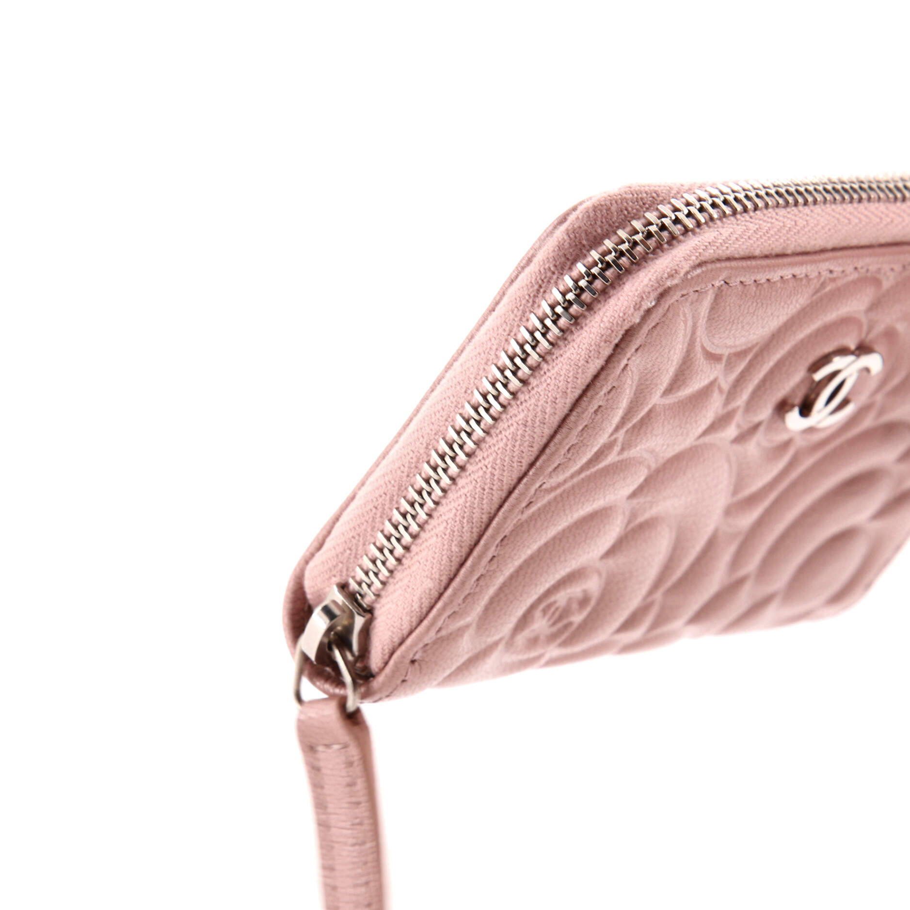 CC Zip Coin Purse Camellia Goatskin