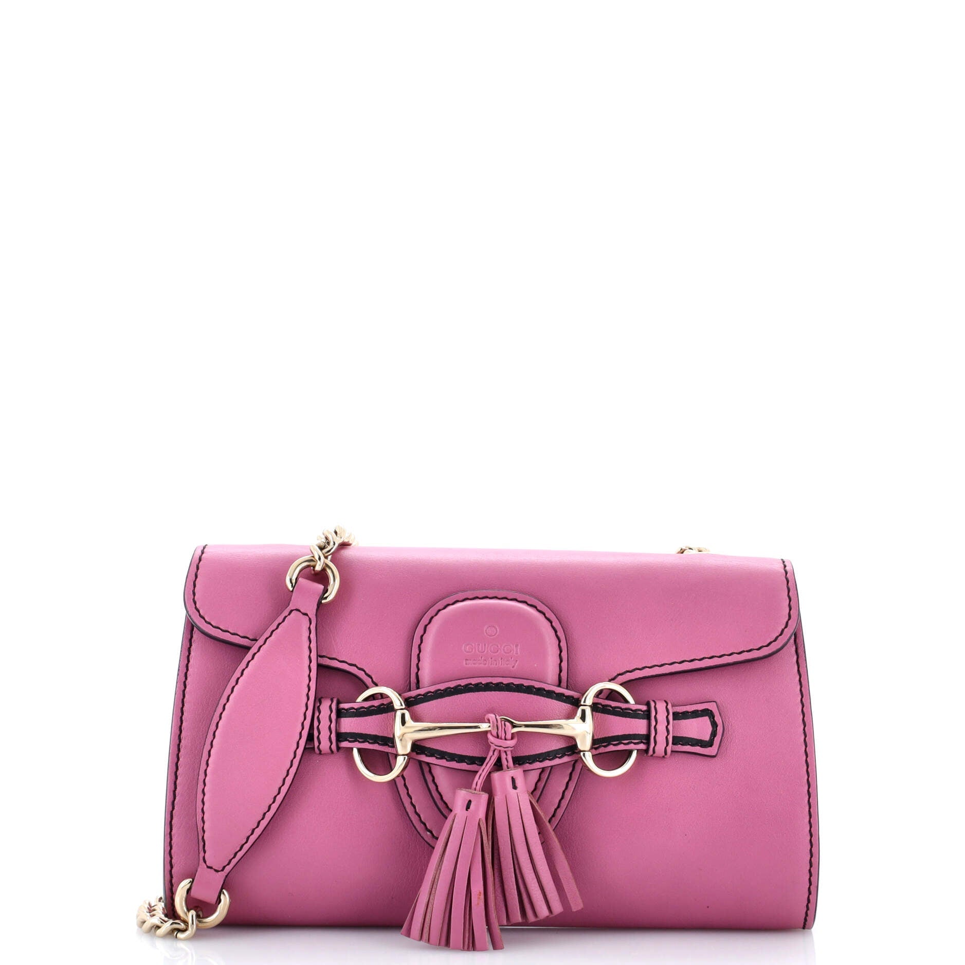 Emily Chain Flap Bag Leather Small