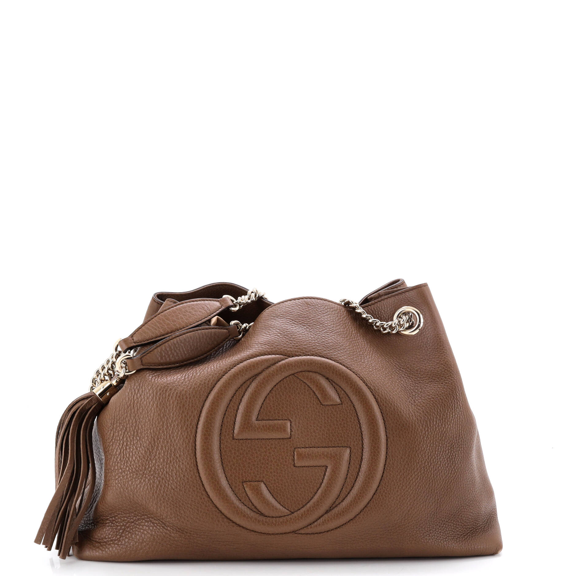 Soho Chain Strap Shoulder Bag Leather Medium