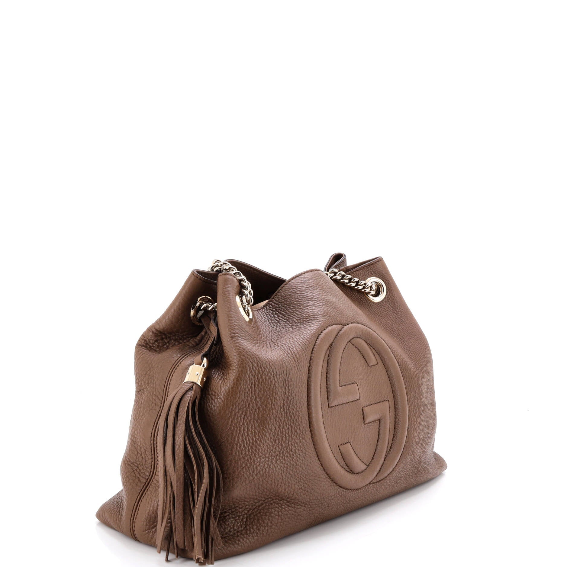 Soho Chain Strap Shoulder Bag Leather Medium