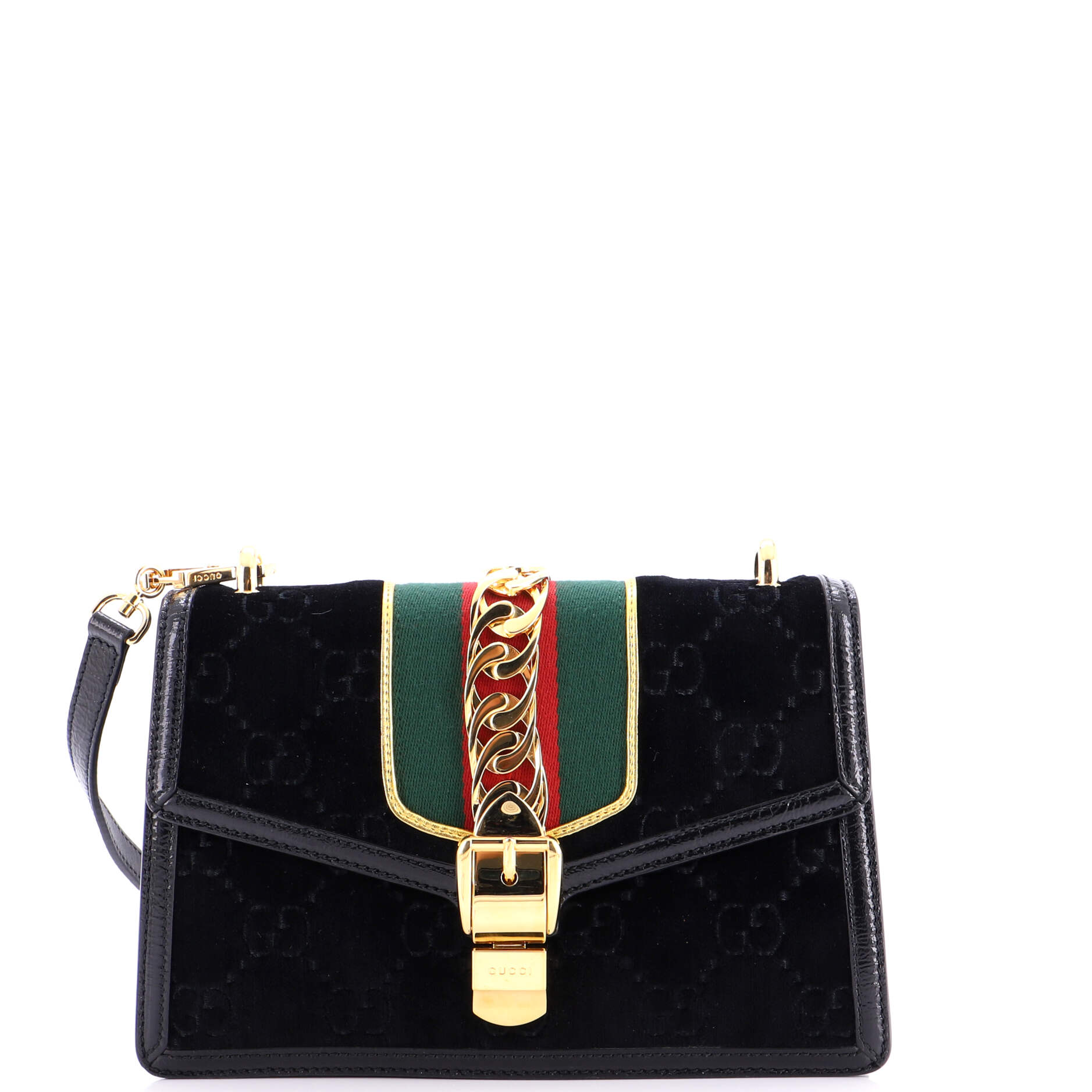 Sylvie Shoulder Bag GG Velvet Small