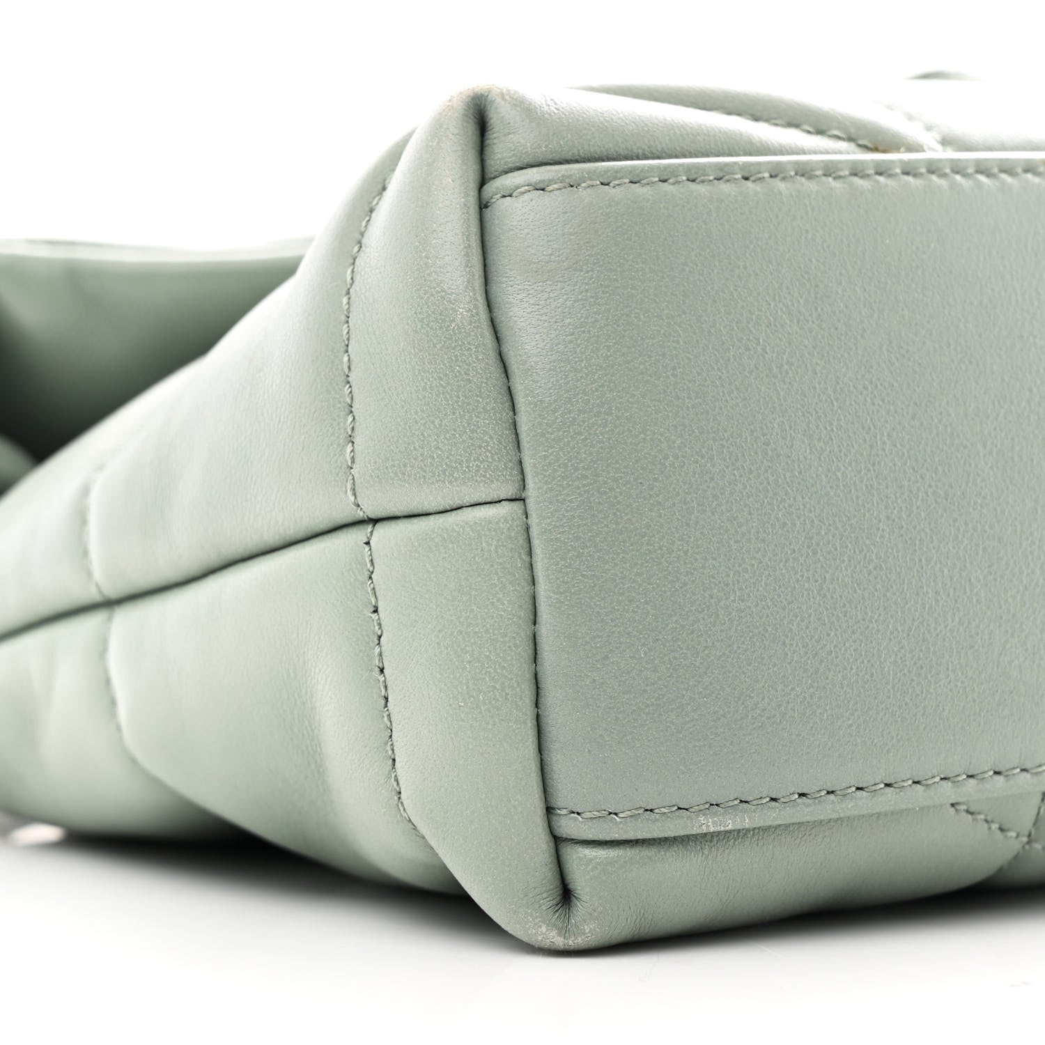 Lambskin Quilted Toy Loulou Puffer Monogram Chain Satchel Mint