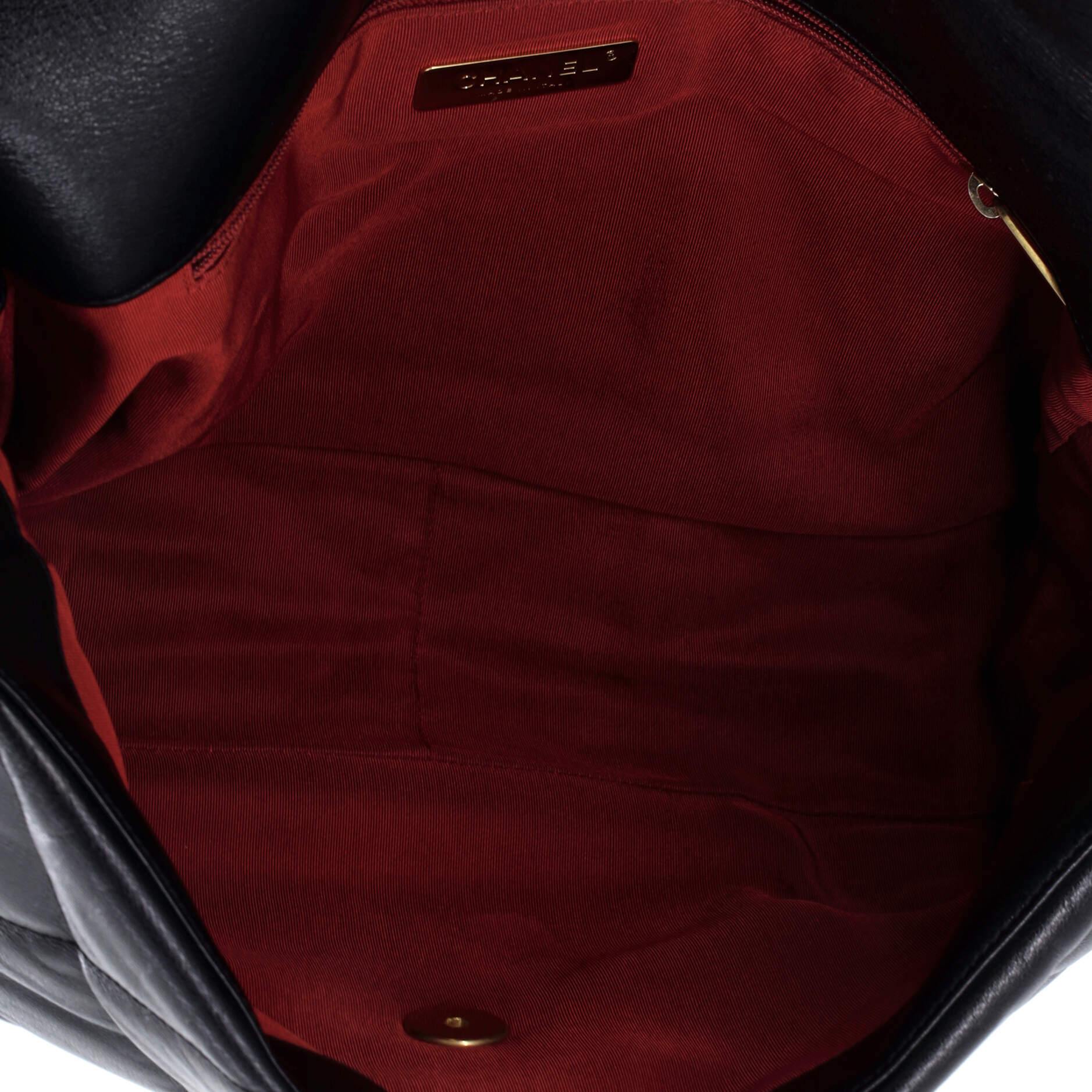 19 Flap Bag Quilted Leather Maxi