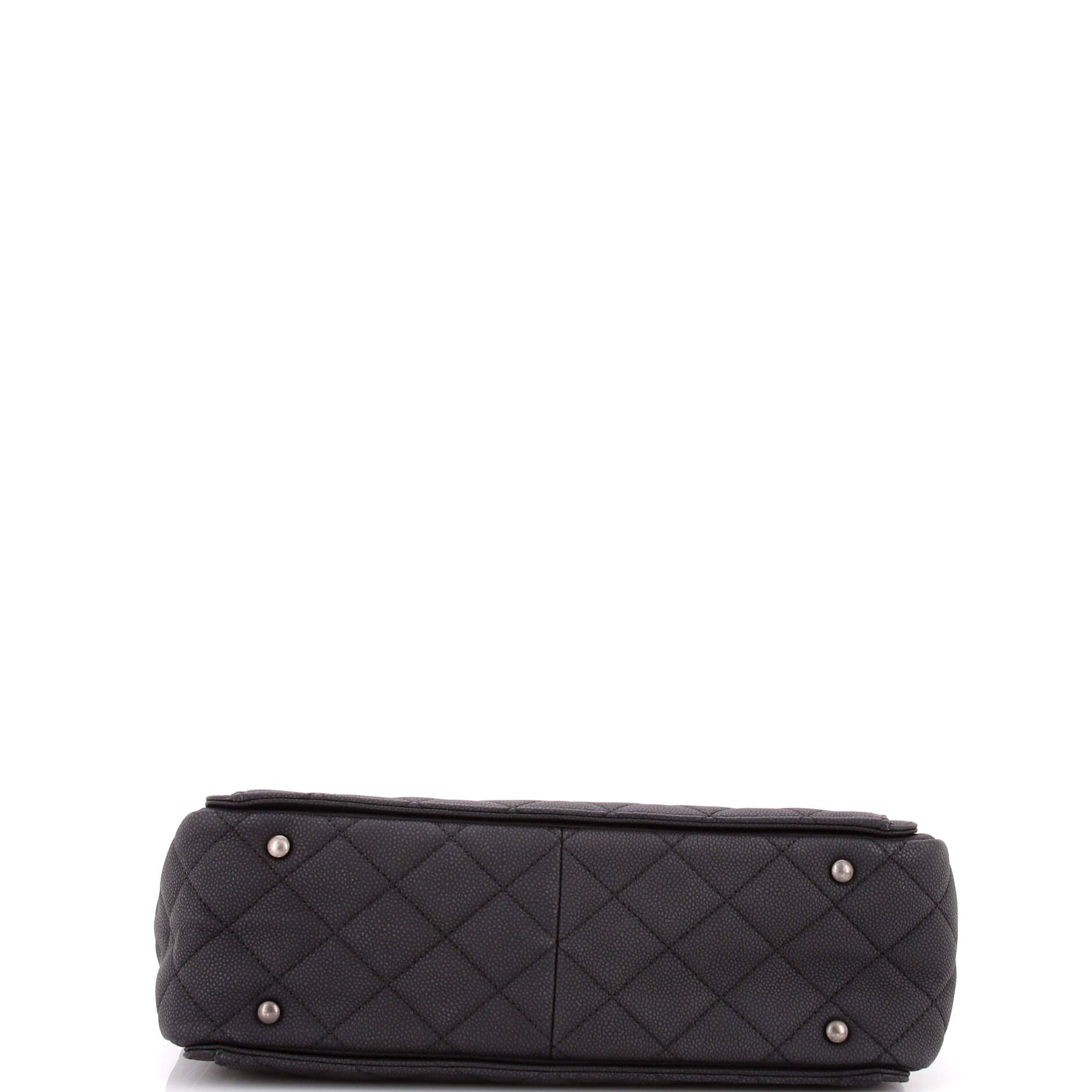 Turn Around Ligne Tote Quilted Washed Caviar Medium