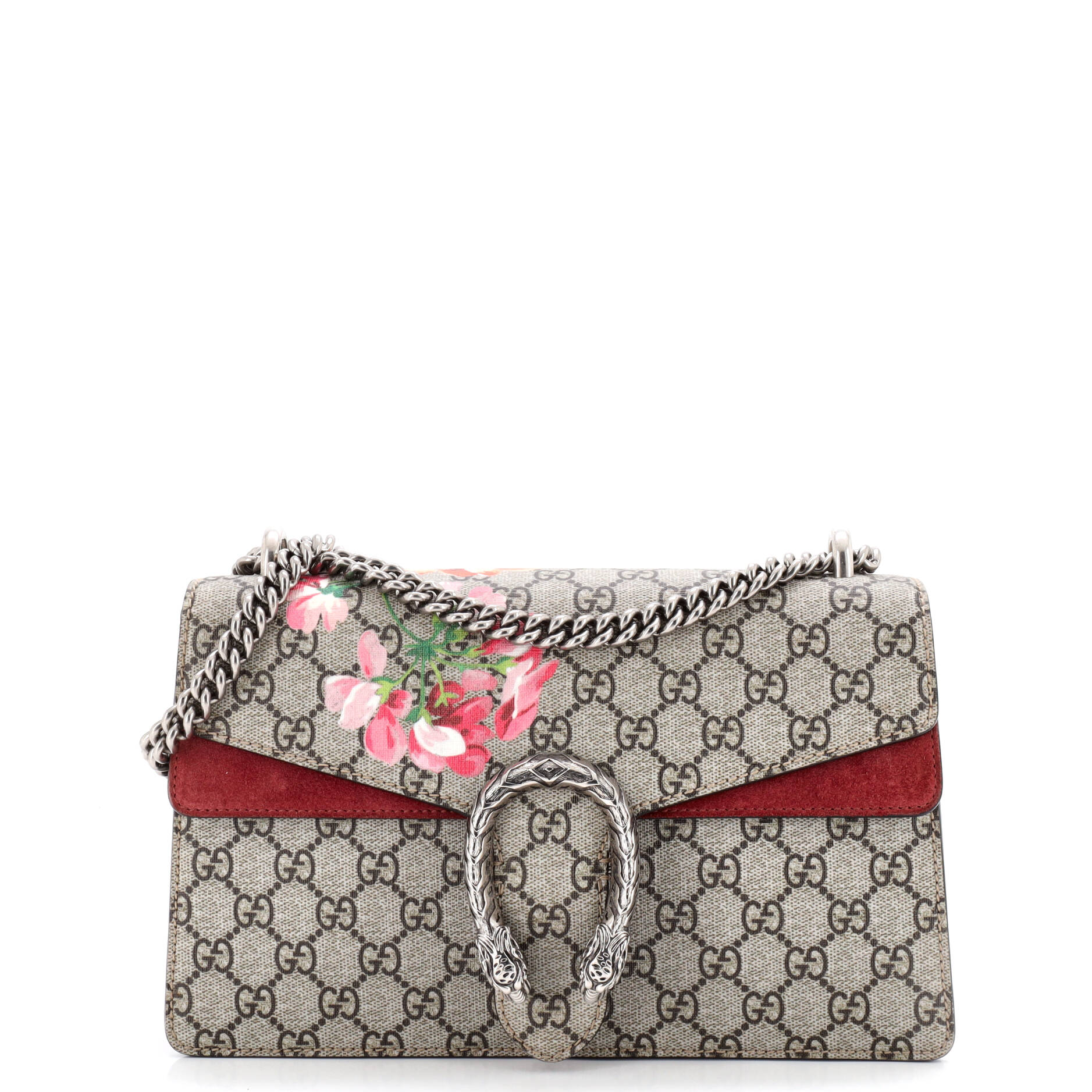 Dionysus Bag Blooms Print GG Coated Canvas Medium