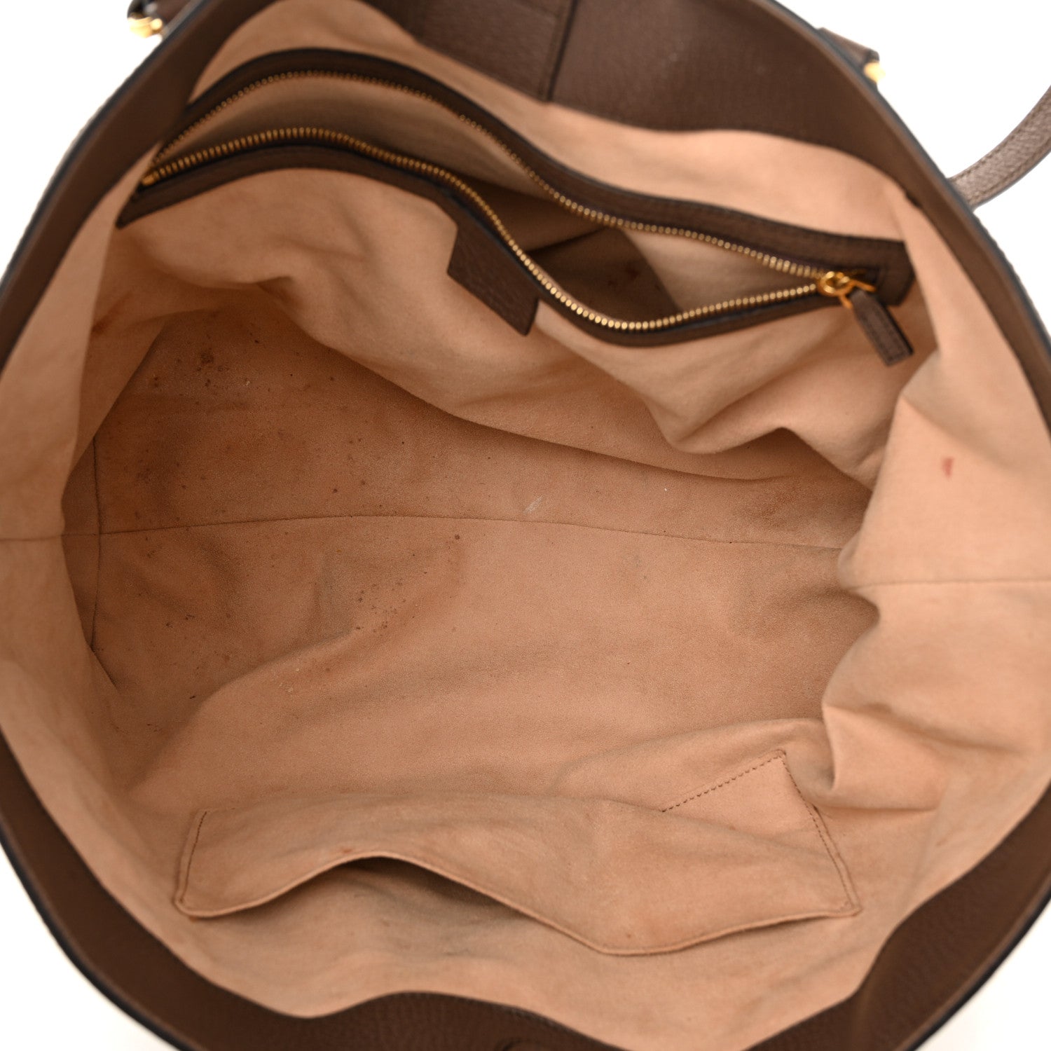 GG Supreme Monogram Medium Ophidia Shopping Tote Brown