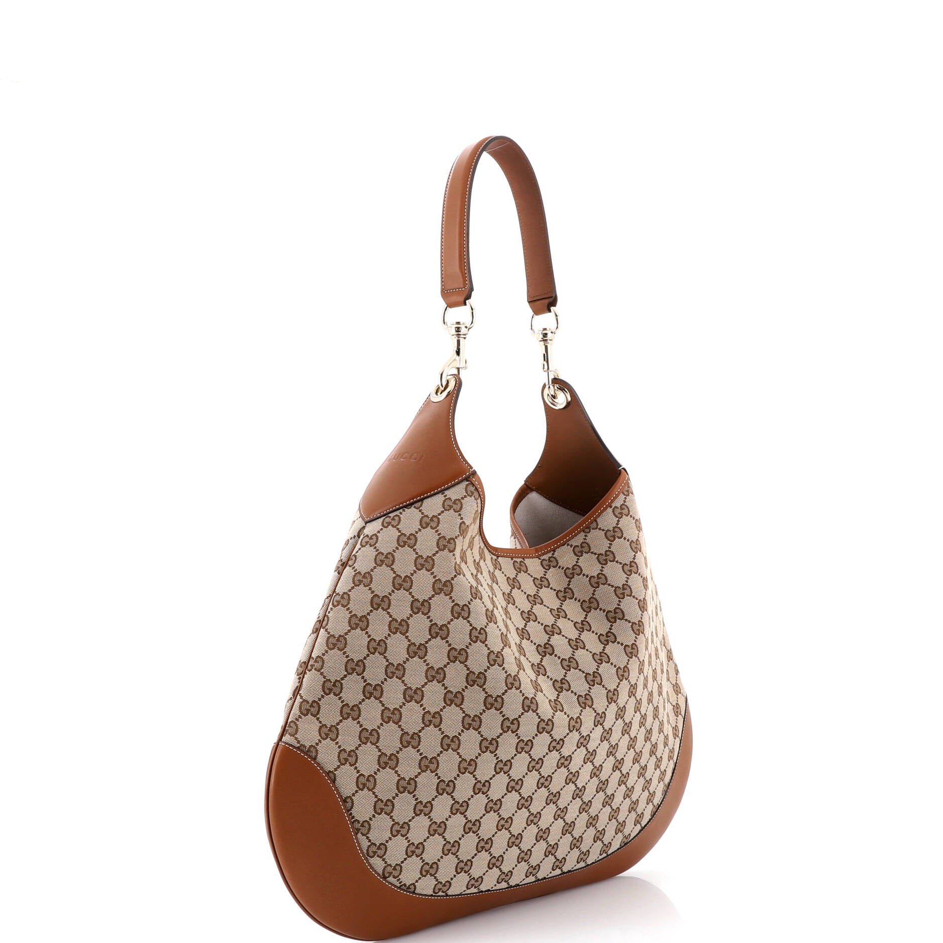 B Shoulder Bag GG Coated Canvas and Leather Large