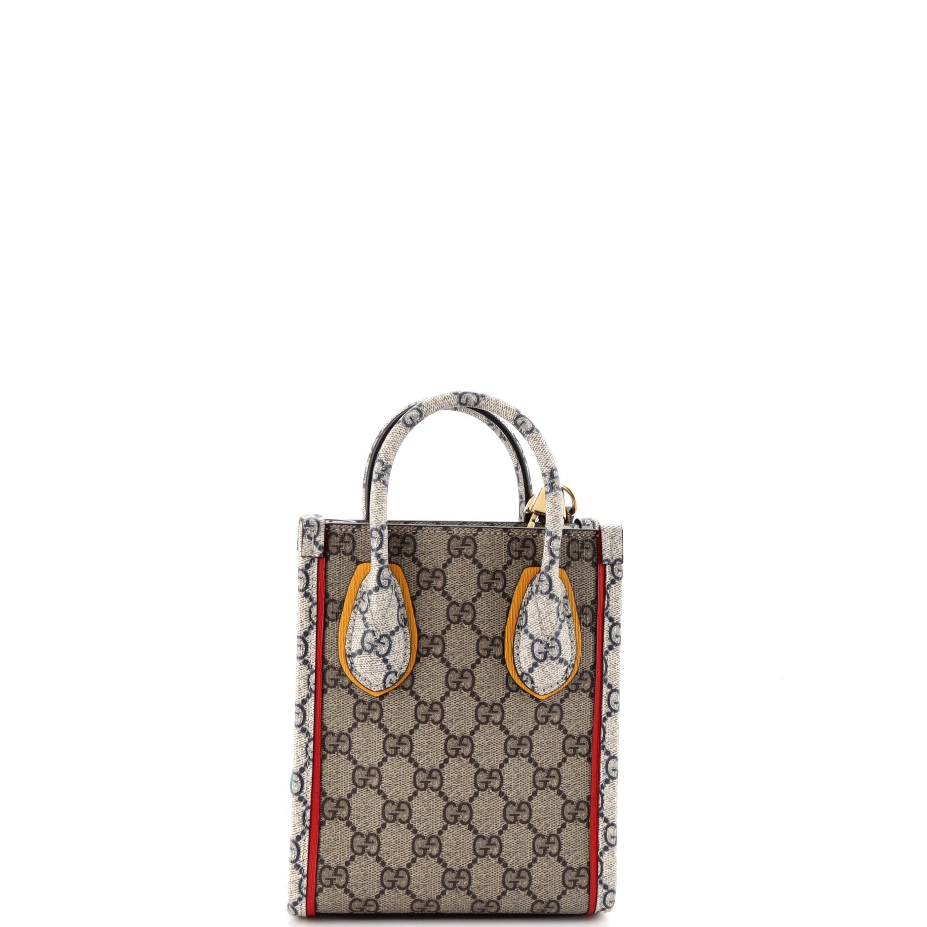 Exquisite Vertical Tote Printed GG Coated Canvas Mini