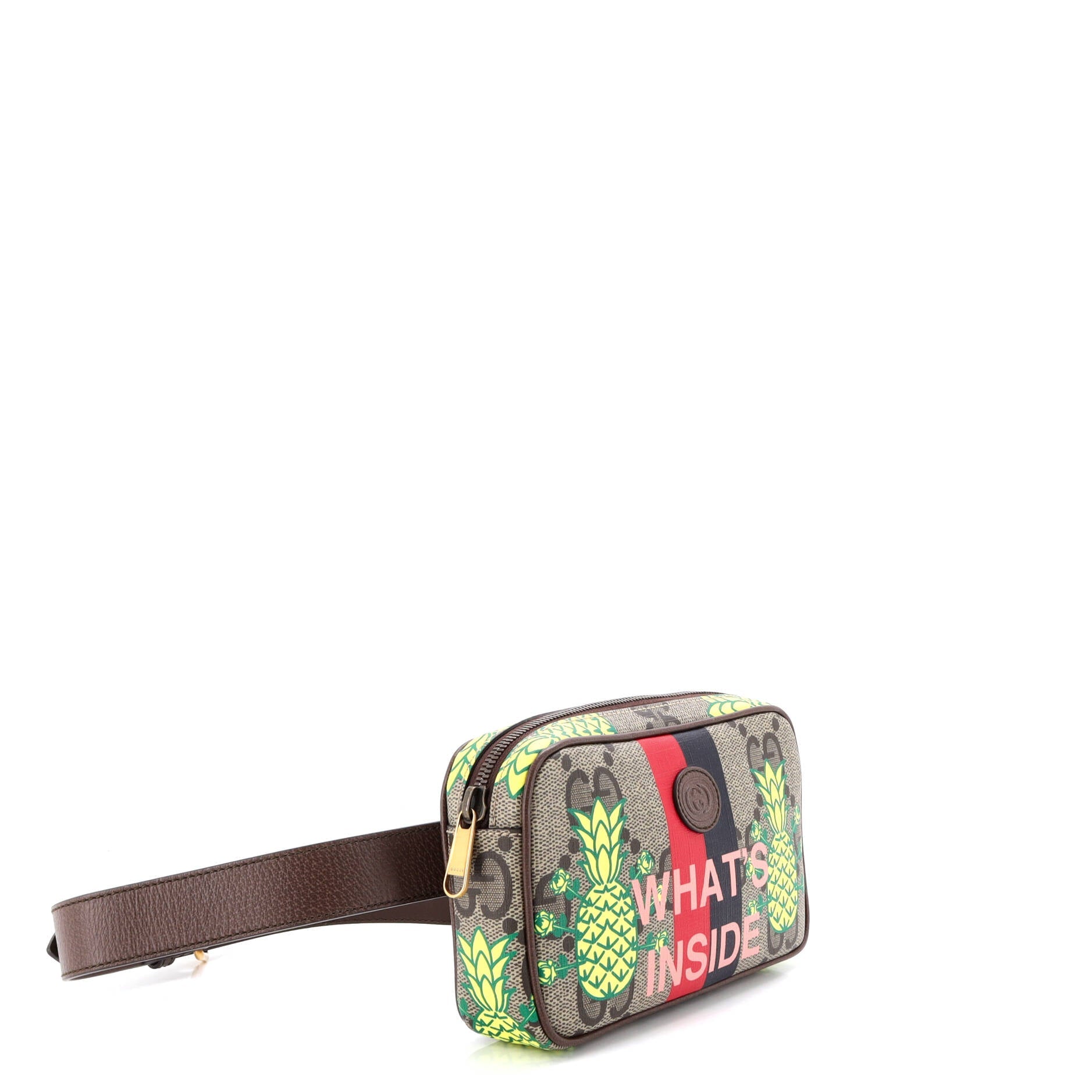 Zip Belt Bag Printed GG Coated Canvas