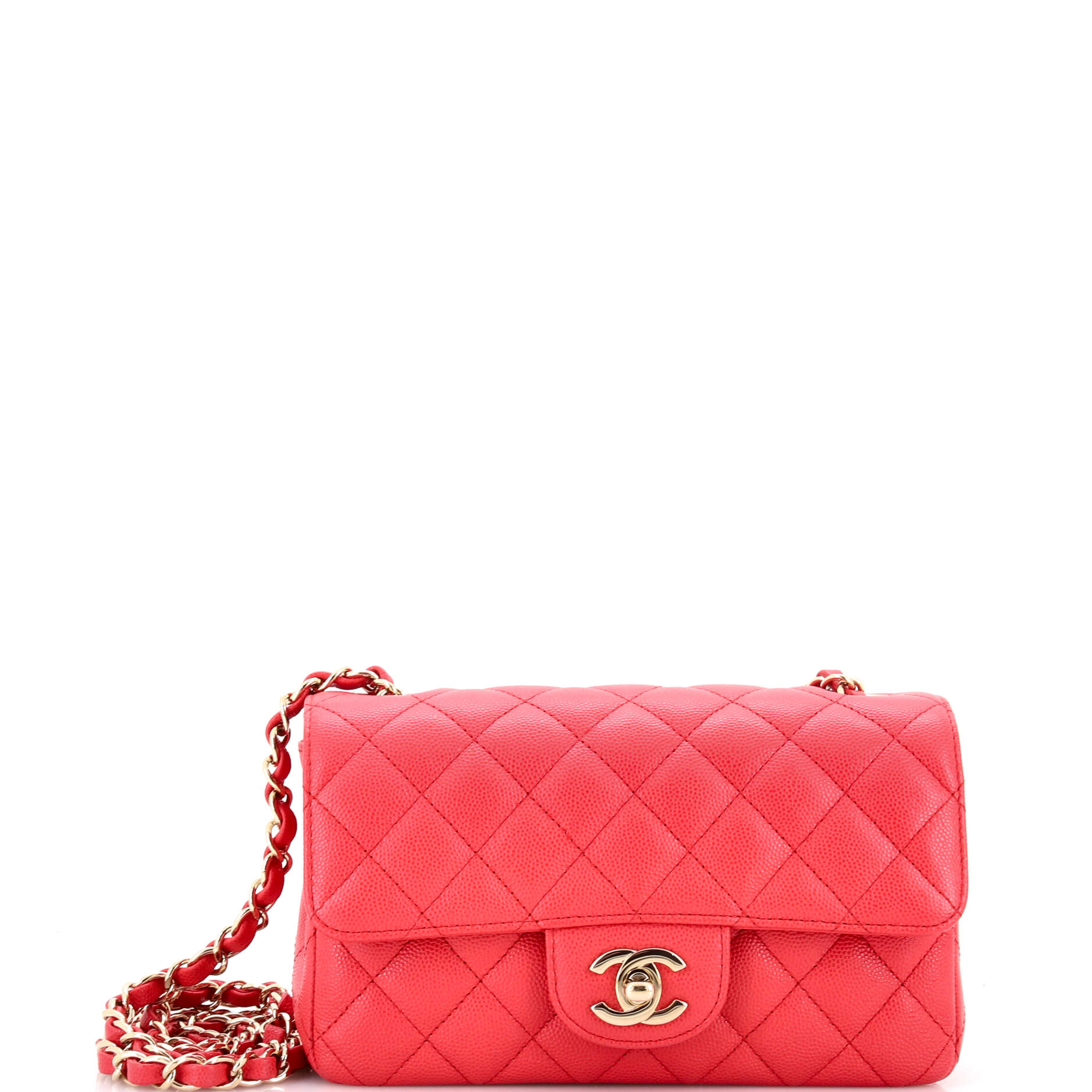 Classic Single Flap Bag Quilted Caviar Mini