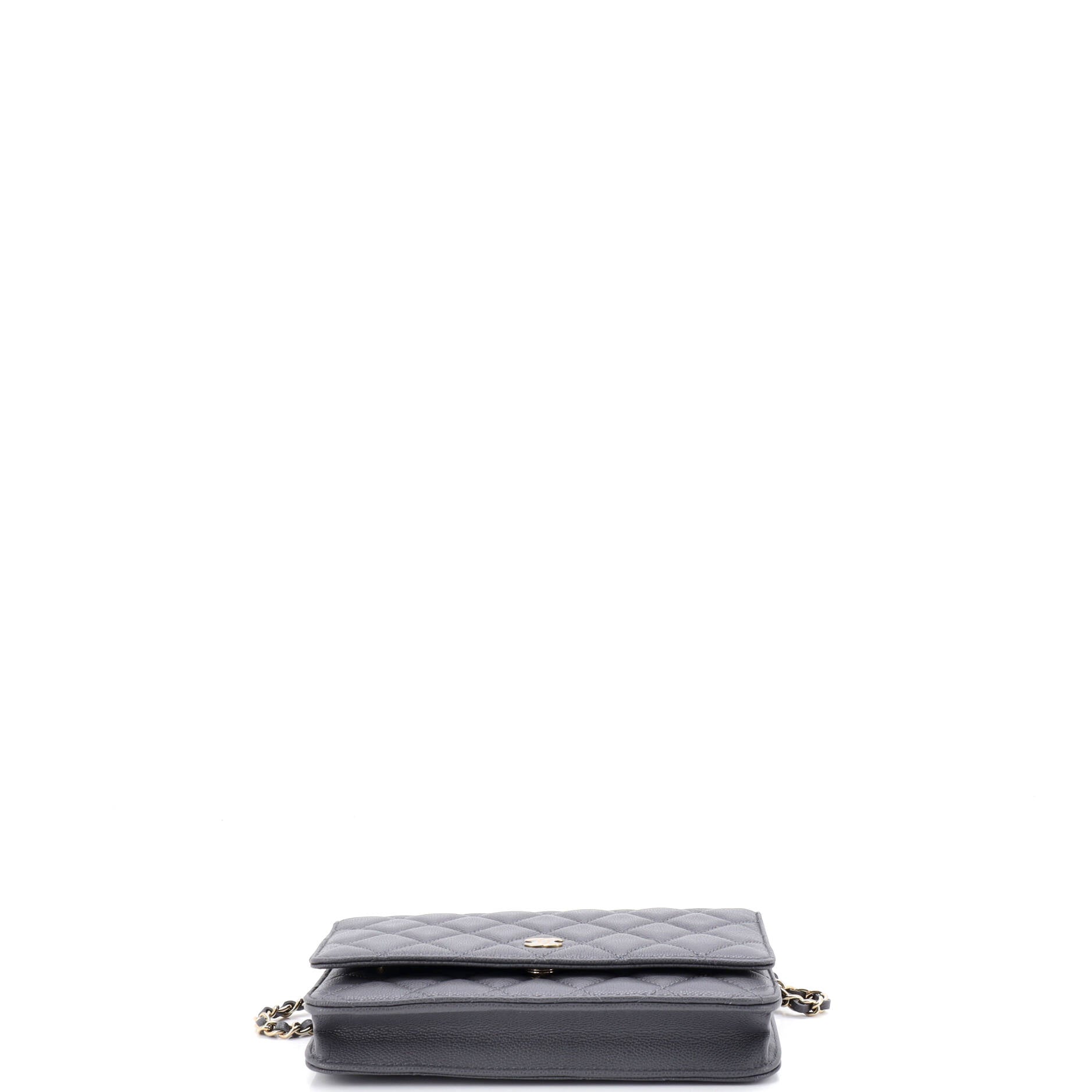 Wallet on Chain Quilted Caviar