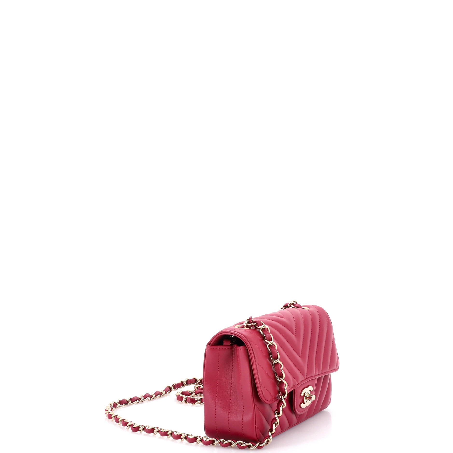Classic Single Flap Bag Chevron Lambskin Mini