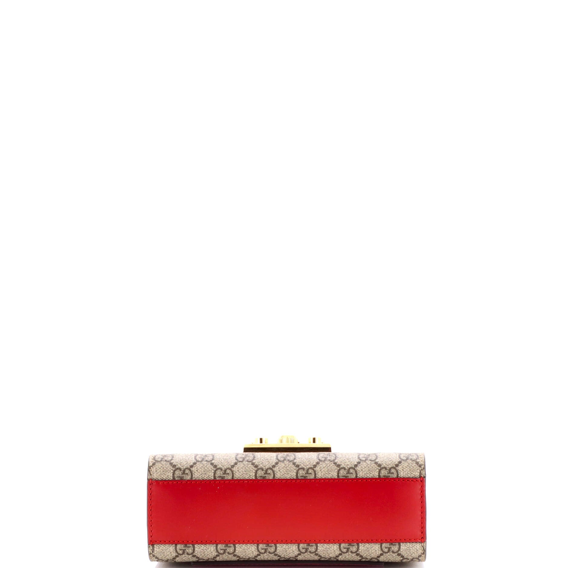 Padlock Shoulder Bag GG Coated Canvas and Leather Small