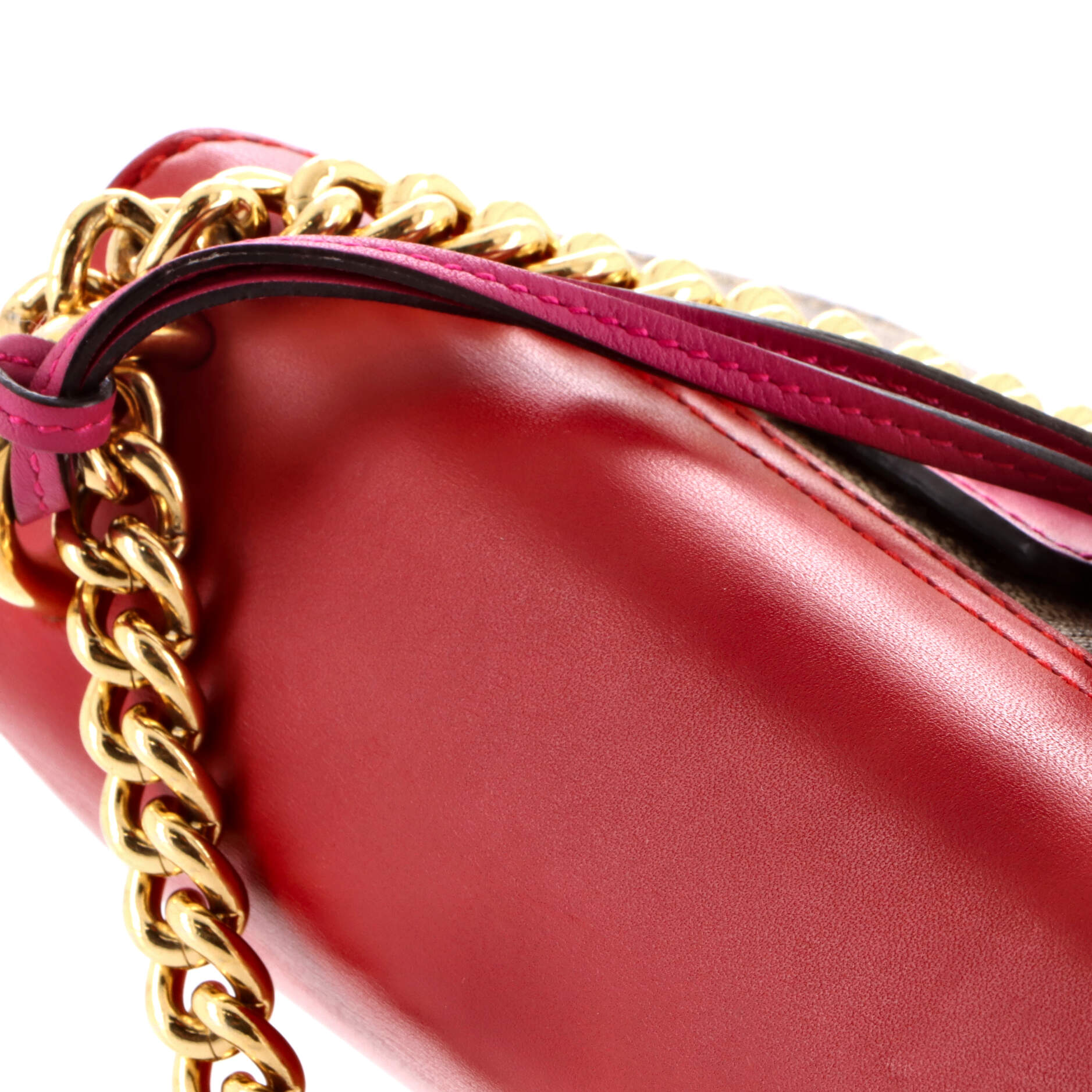 Padlock Shoulder Bag GG Coated Canvas and Leather Small