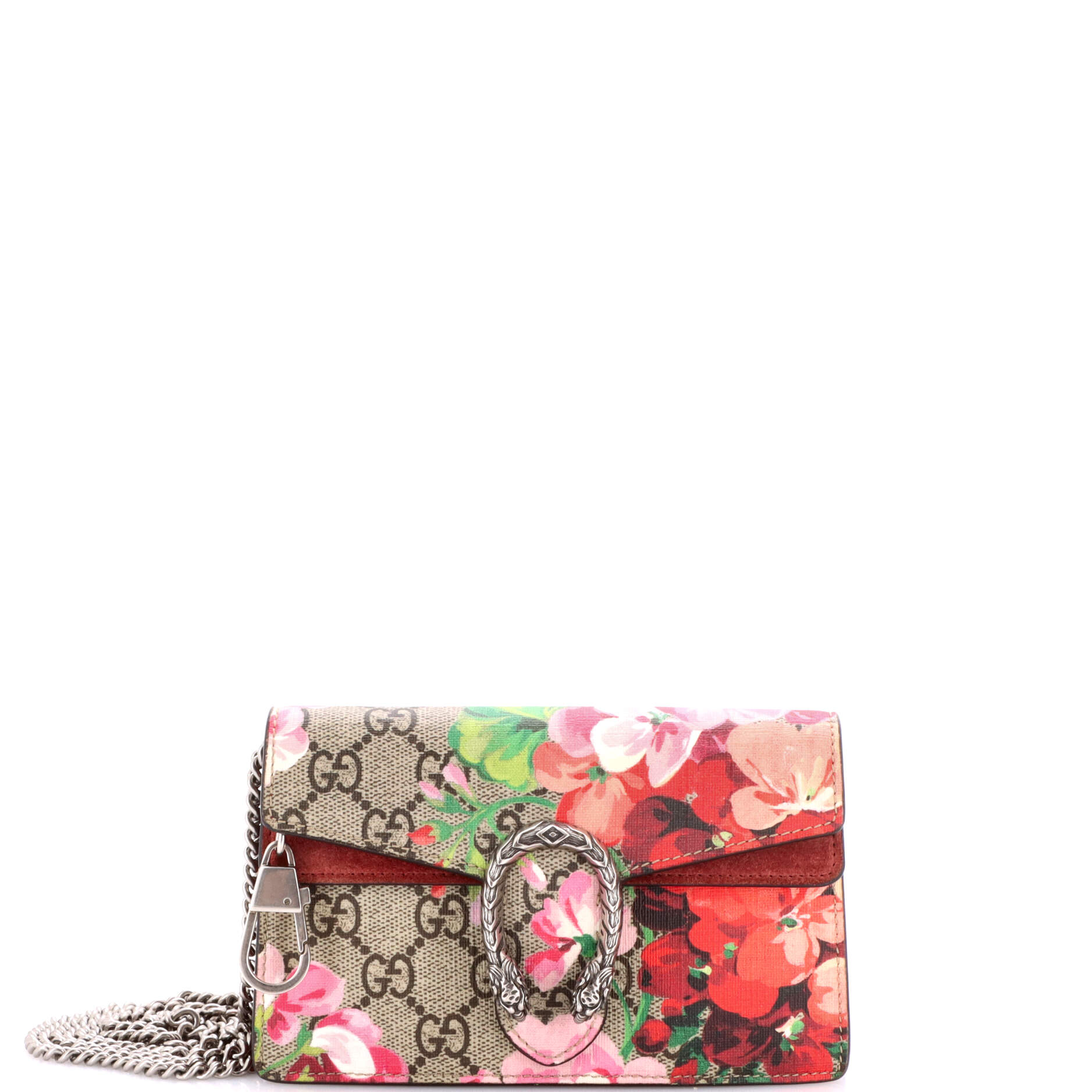 Dionysus Bag Blooms Print GG Coated Canvas Super Mini