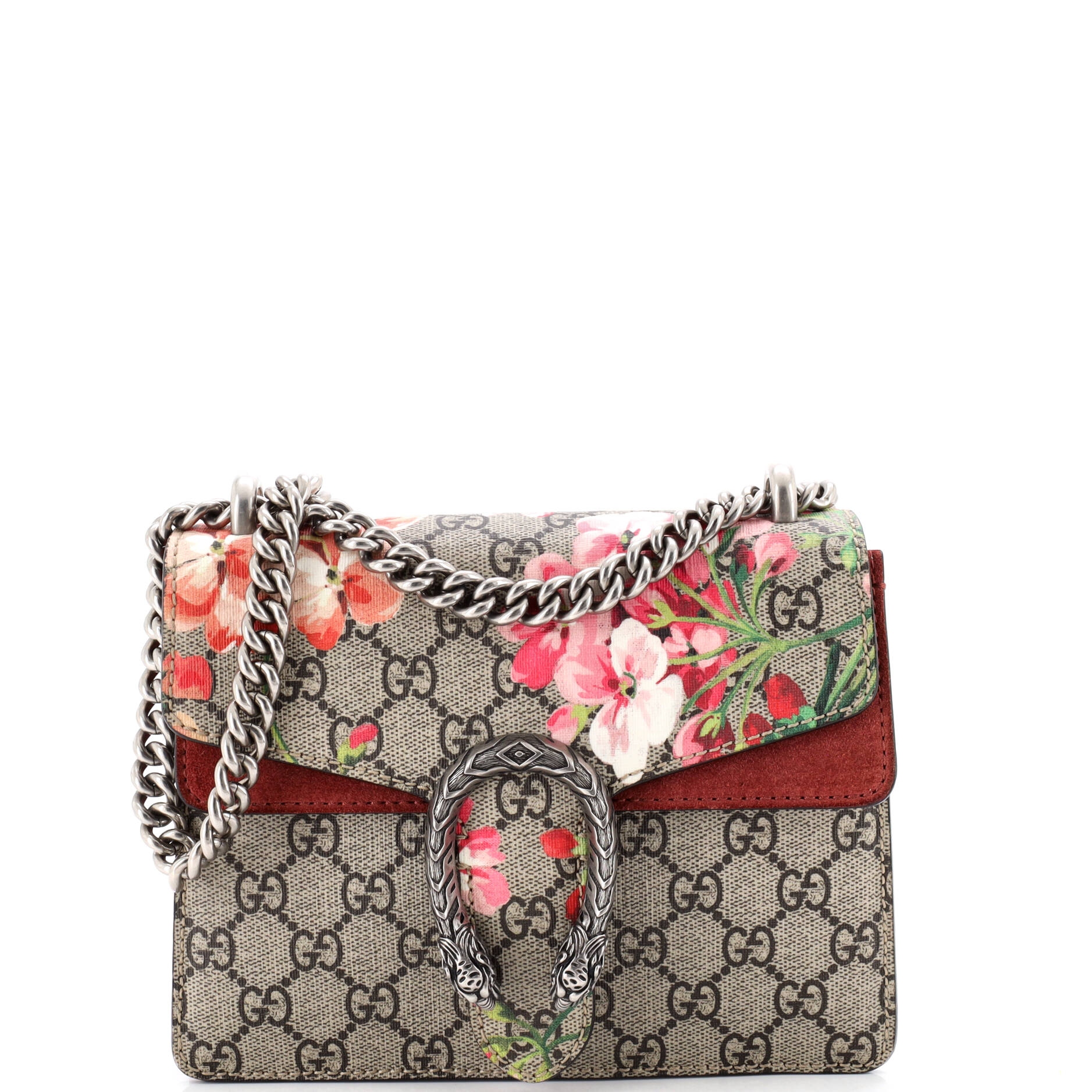 Dionysus Bag Blooms Print GG Coated Canvas Mini