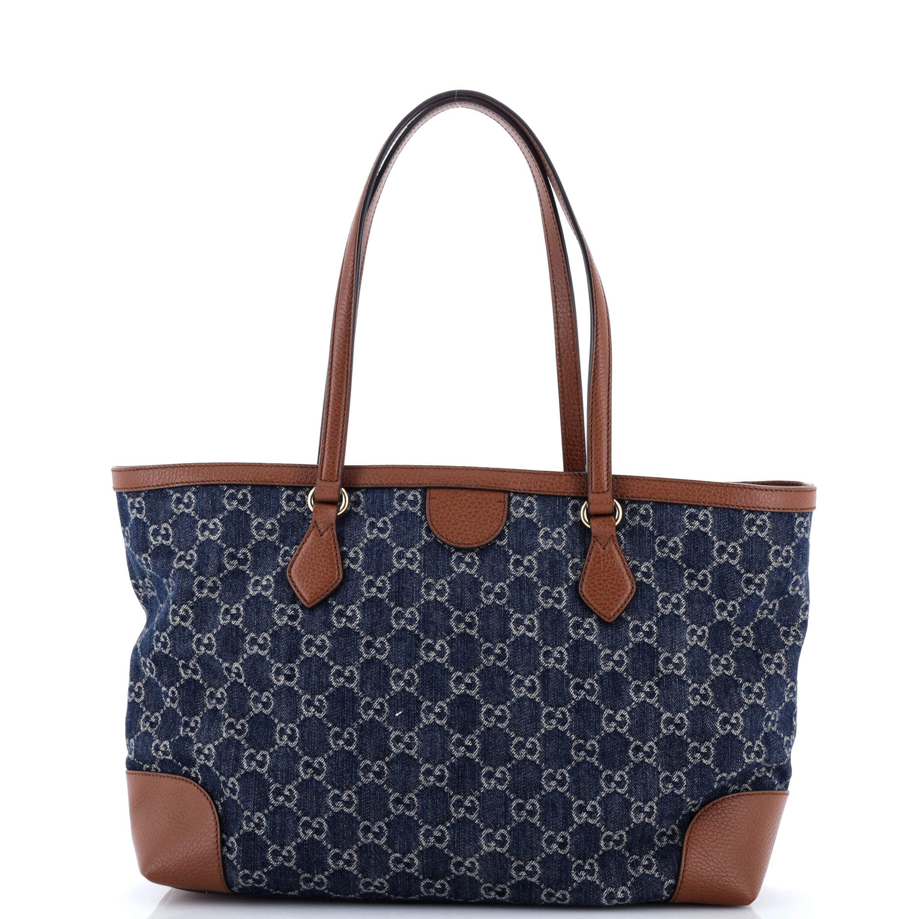 Ophidia Shopping Tote GG Denim Medium