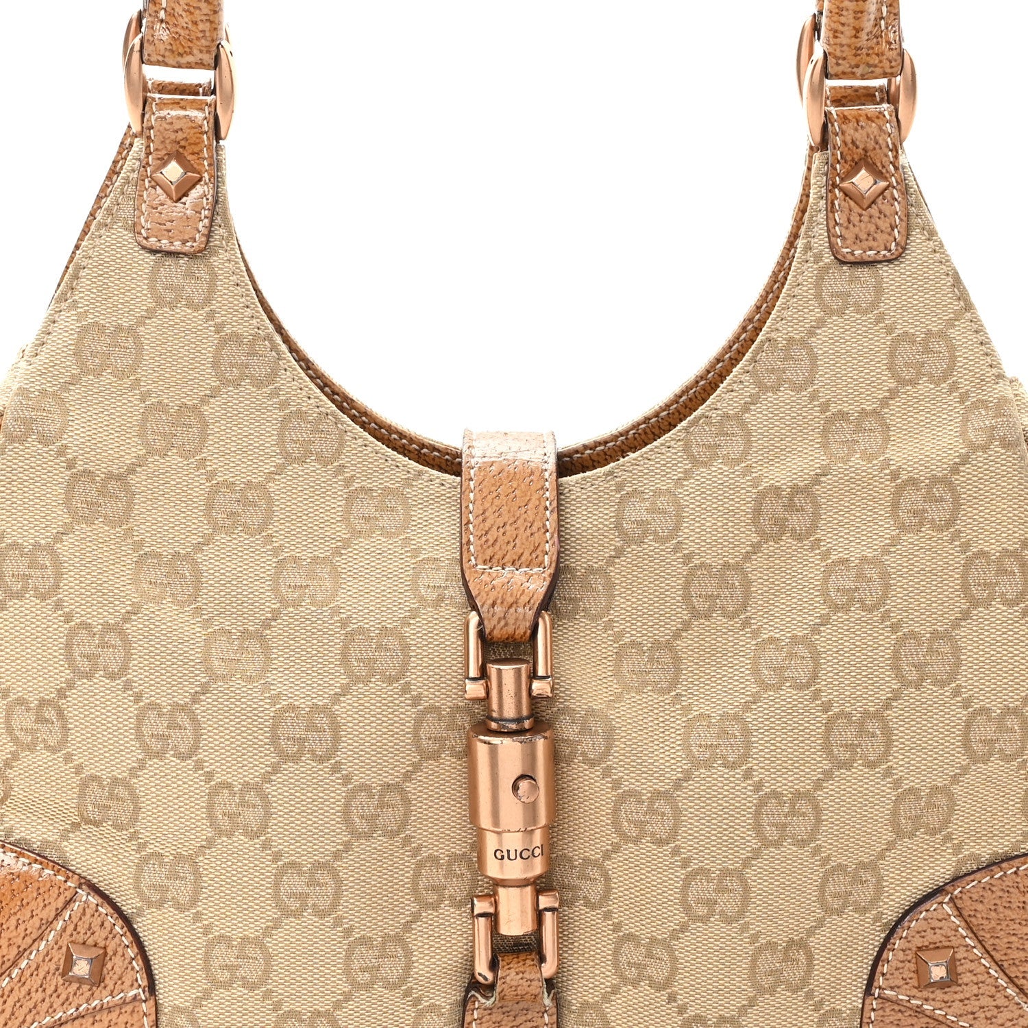 Monogram Calfskin Bardot Shoulder Bag
