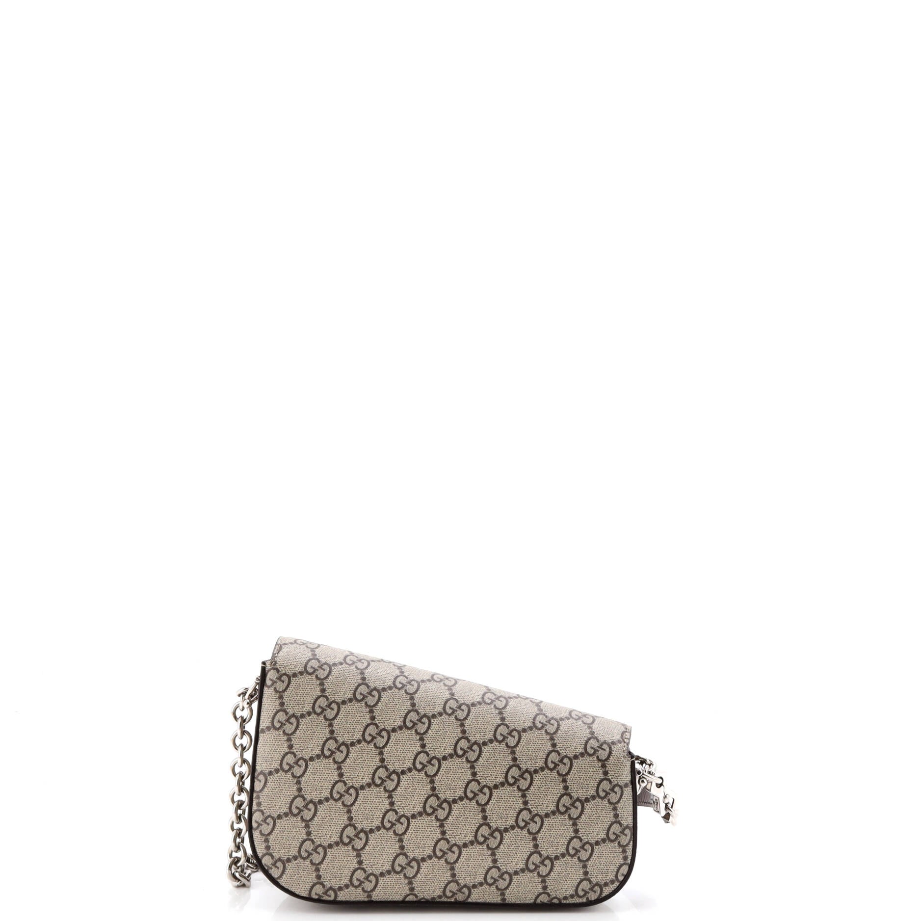 Horsebit 1955 Asymmetric Shoulder Bag GG Coated Canvas Mini