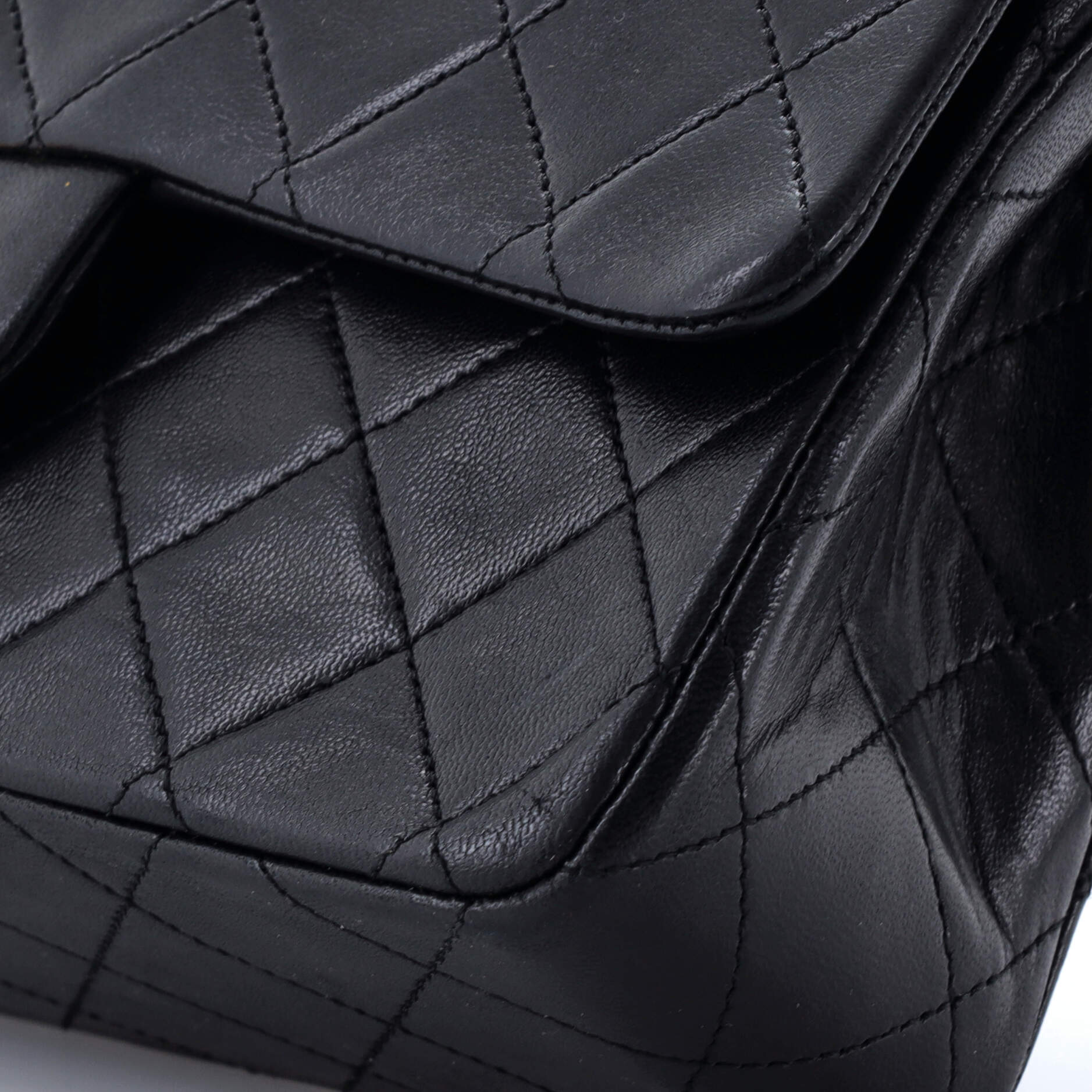 Vintage Classic Double Flap Bag Quilted Lambskin Small