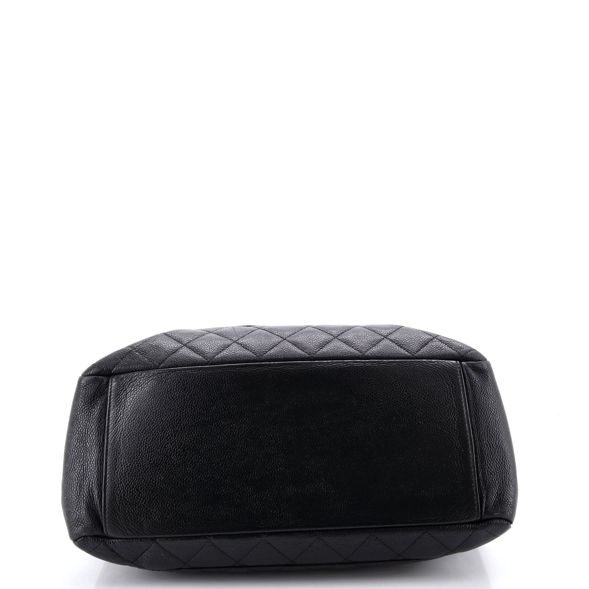 Grand Shopping Tote Quilted Caviar